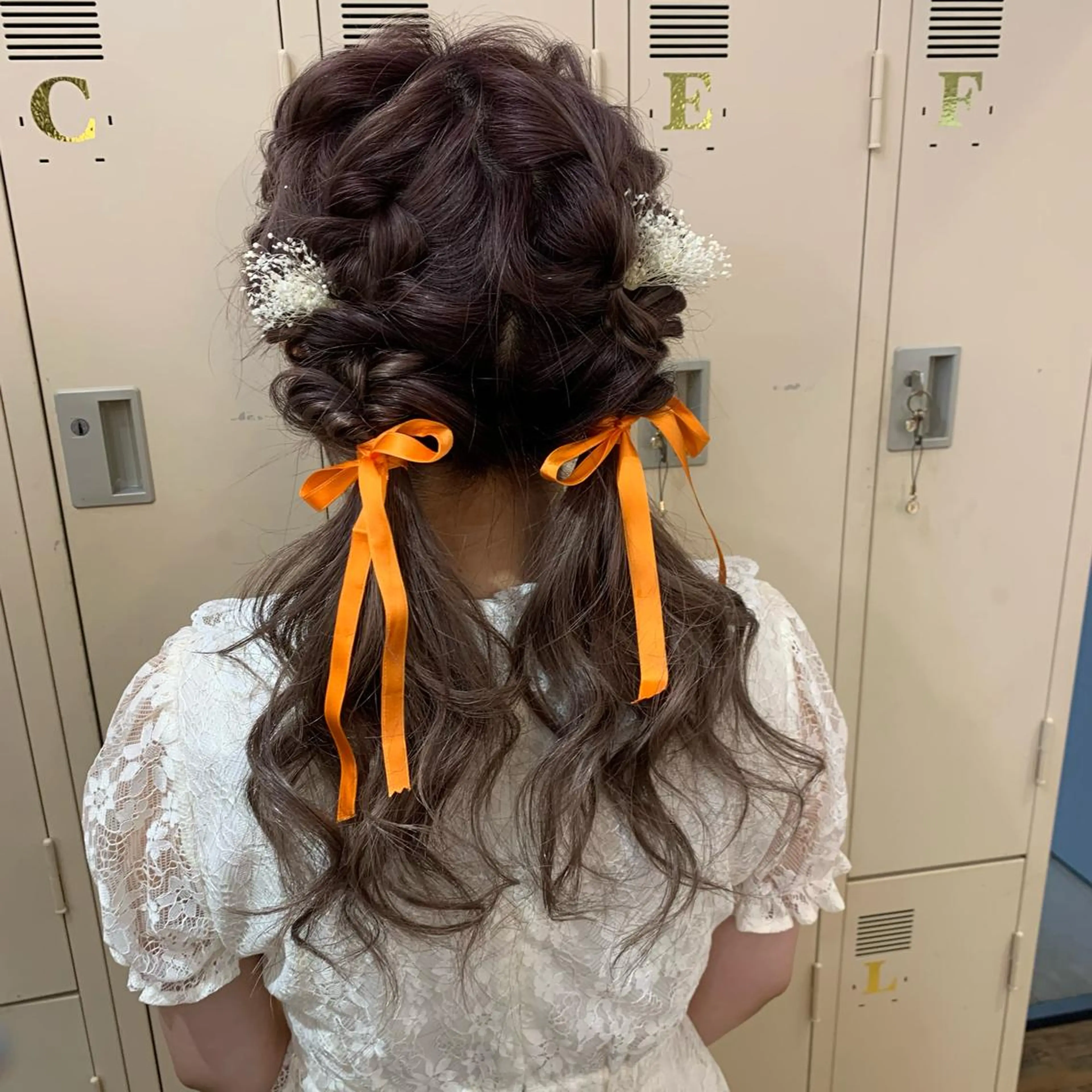 ロング カラー ヘアアレンジ 代表🎀 ふわモテ愛 され髪🩷yumiのヘアスタイル