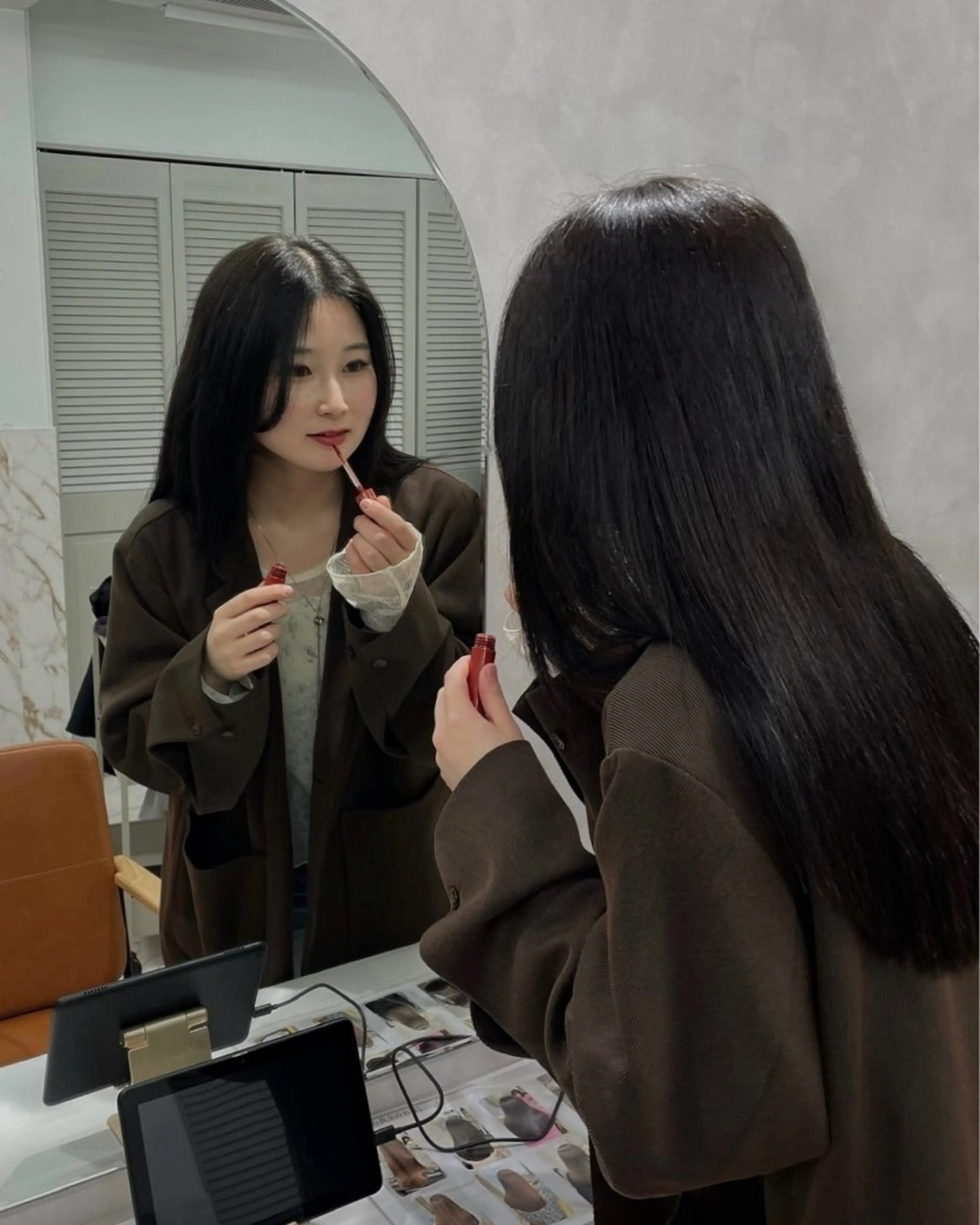 ロング SLASHスラッシュ 小川花鈴のヘアスタイル