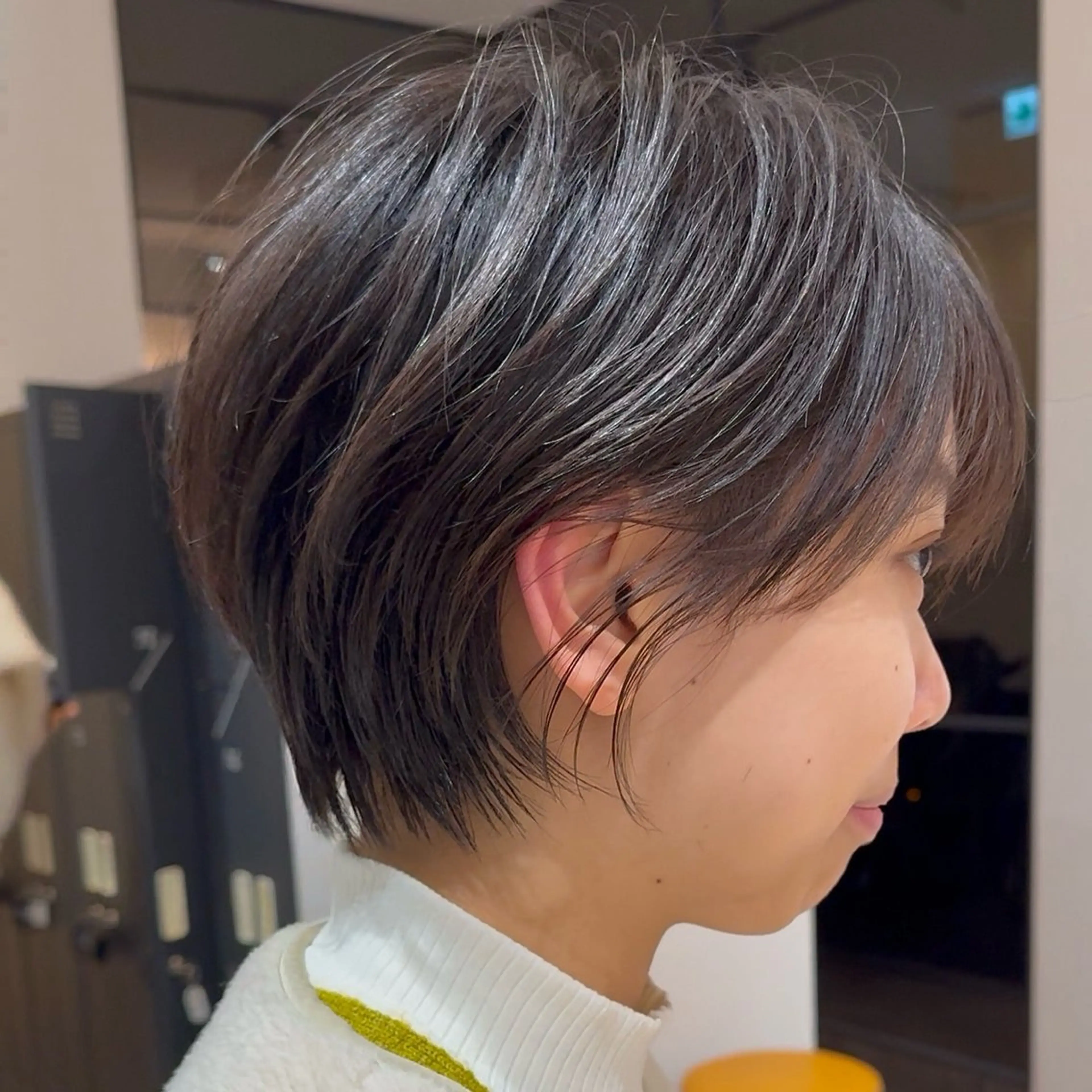 ショート お悩み改善ボブ 顔まわりカット/こうのヘアスタイル