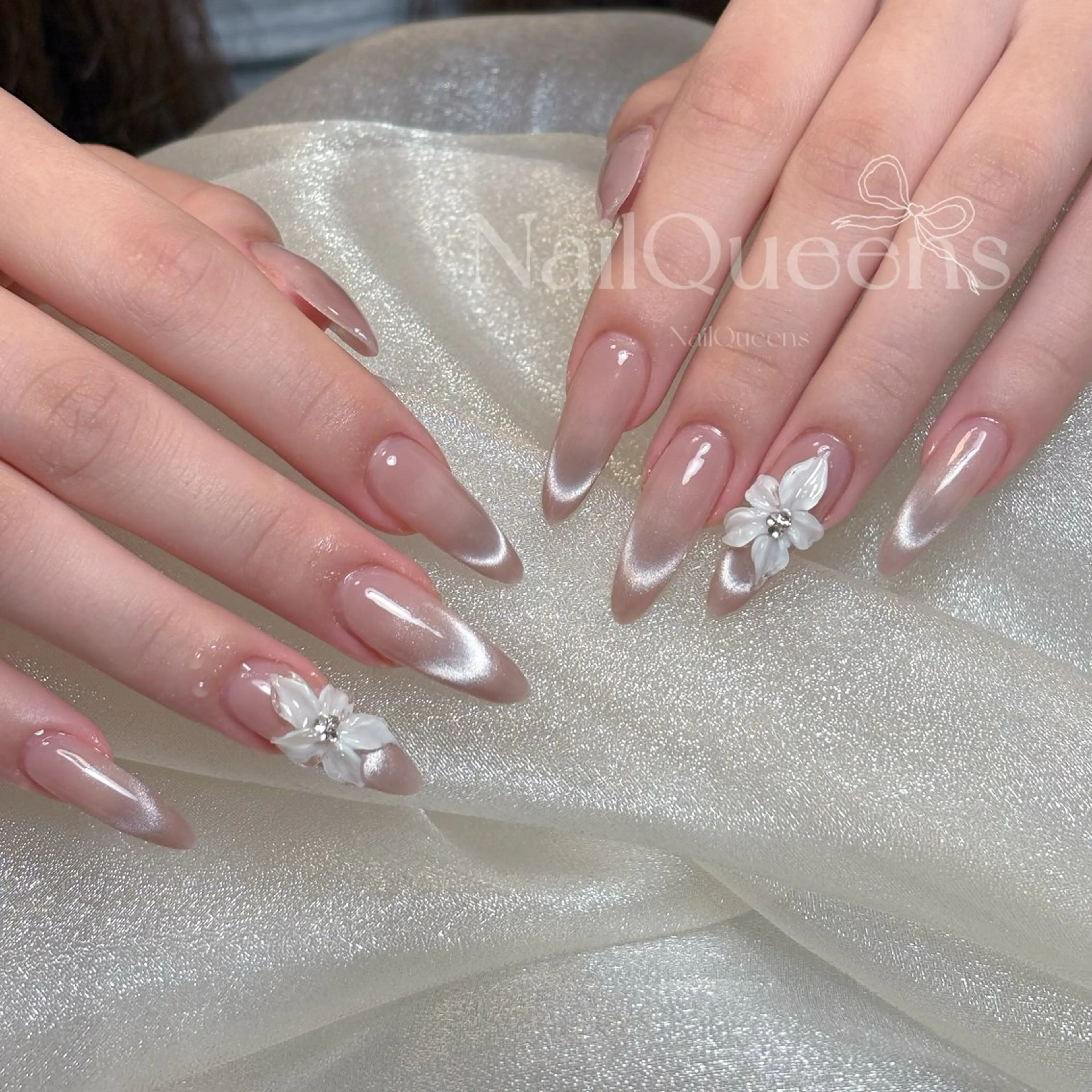 【長さだし10本】 ❤️‍🔥デザイン相談+💅ins流行3Dフラワーアートなどの写真