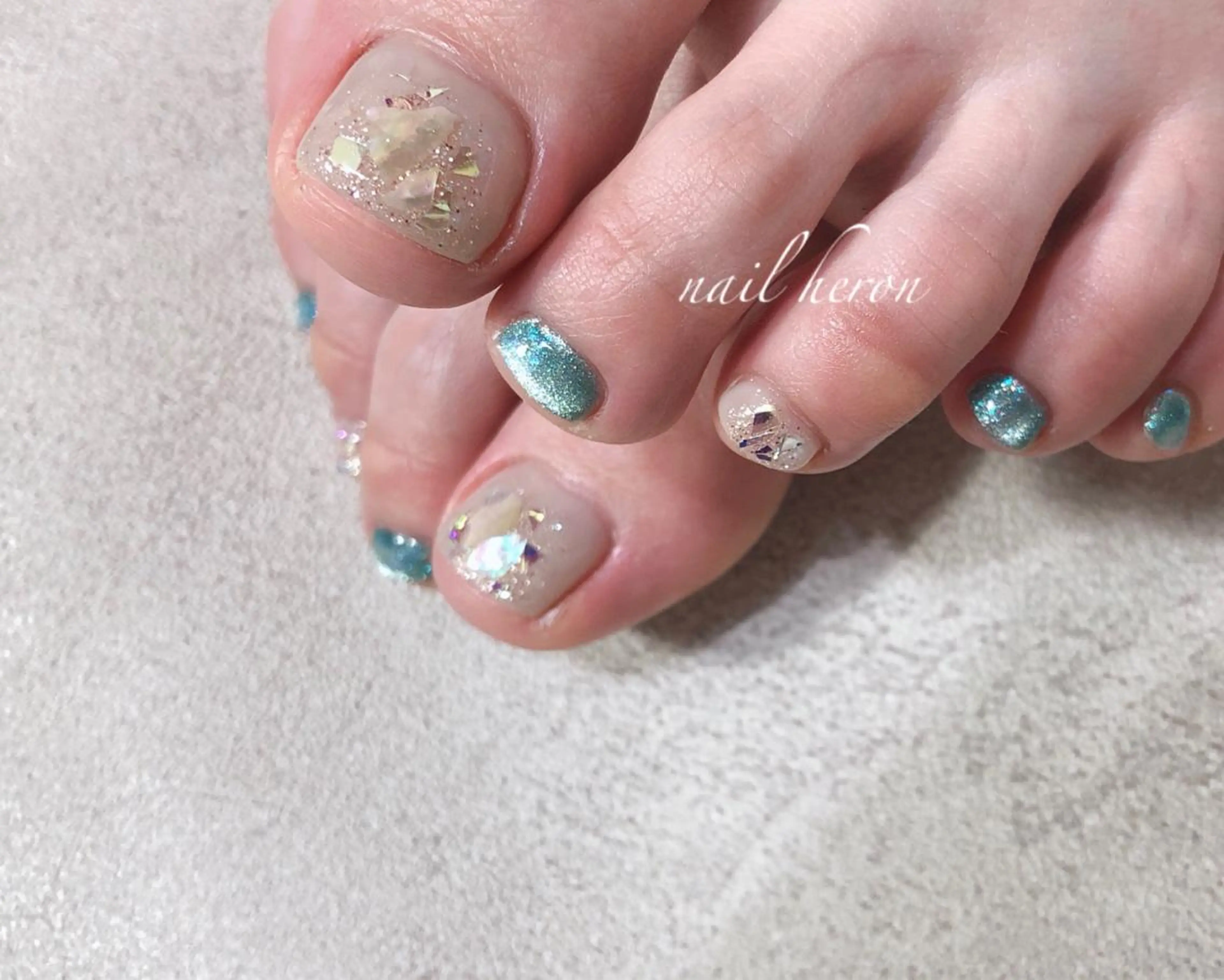 ネイル フットネイル フットネイル saki_ nail heronのネイルデザイン