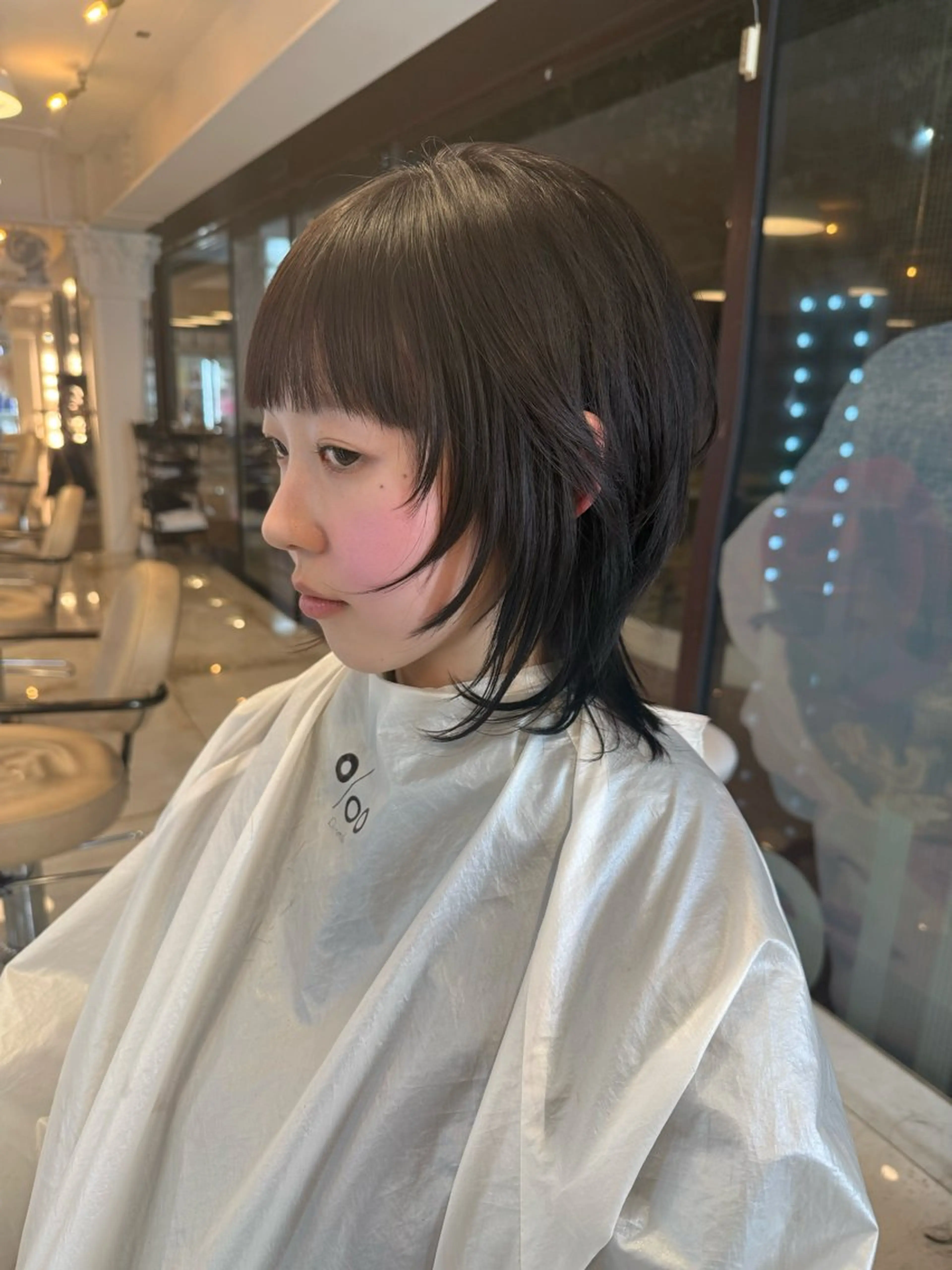 ミディアム カラー カット トリートメント ヘッドスパ ヘアセット HARUNA/原宿/ デザイン/カットのヘアスタイル