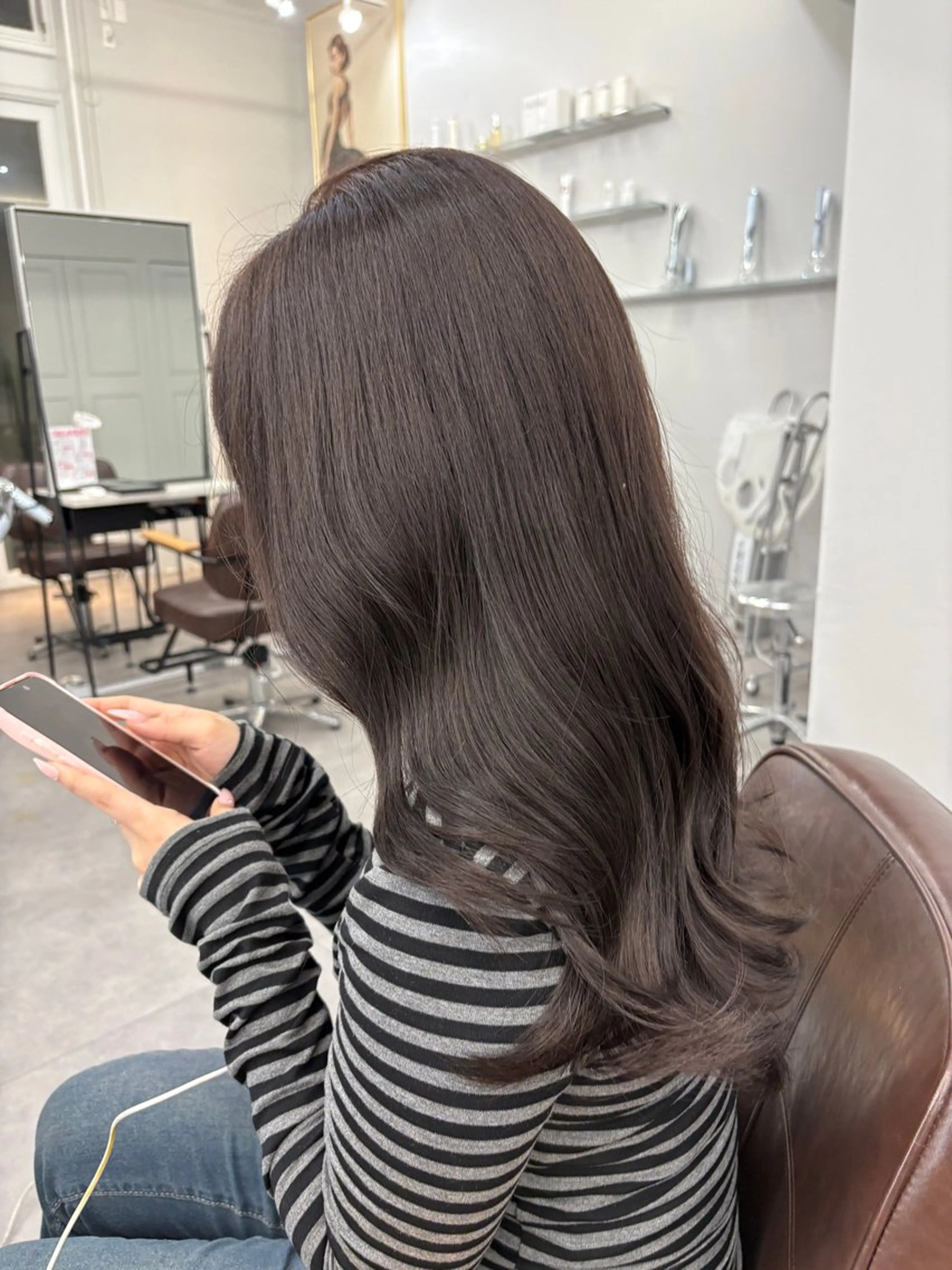 ロング カラー ヘアカラー トリートメント Hina🫧透明感 /上品/モテ🫧のヘアスタイル