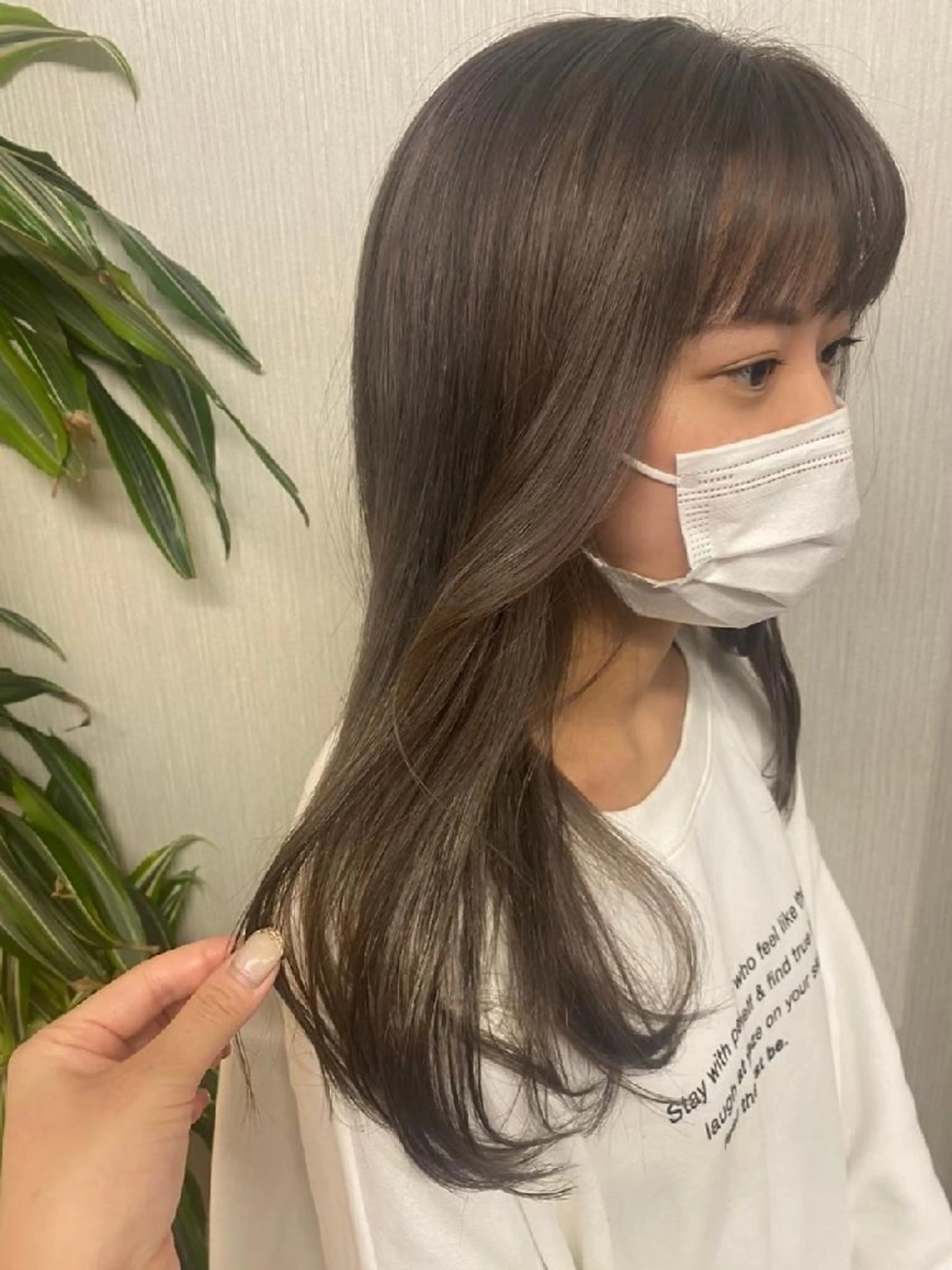 ブリーチなしワンカラー💗の写真