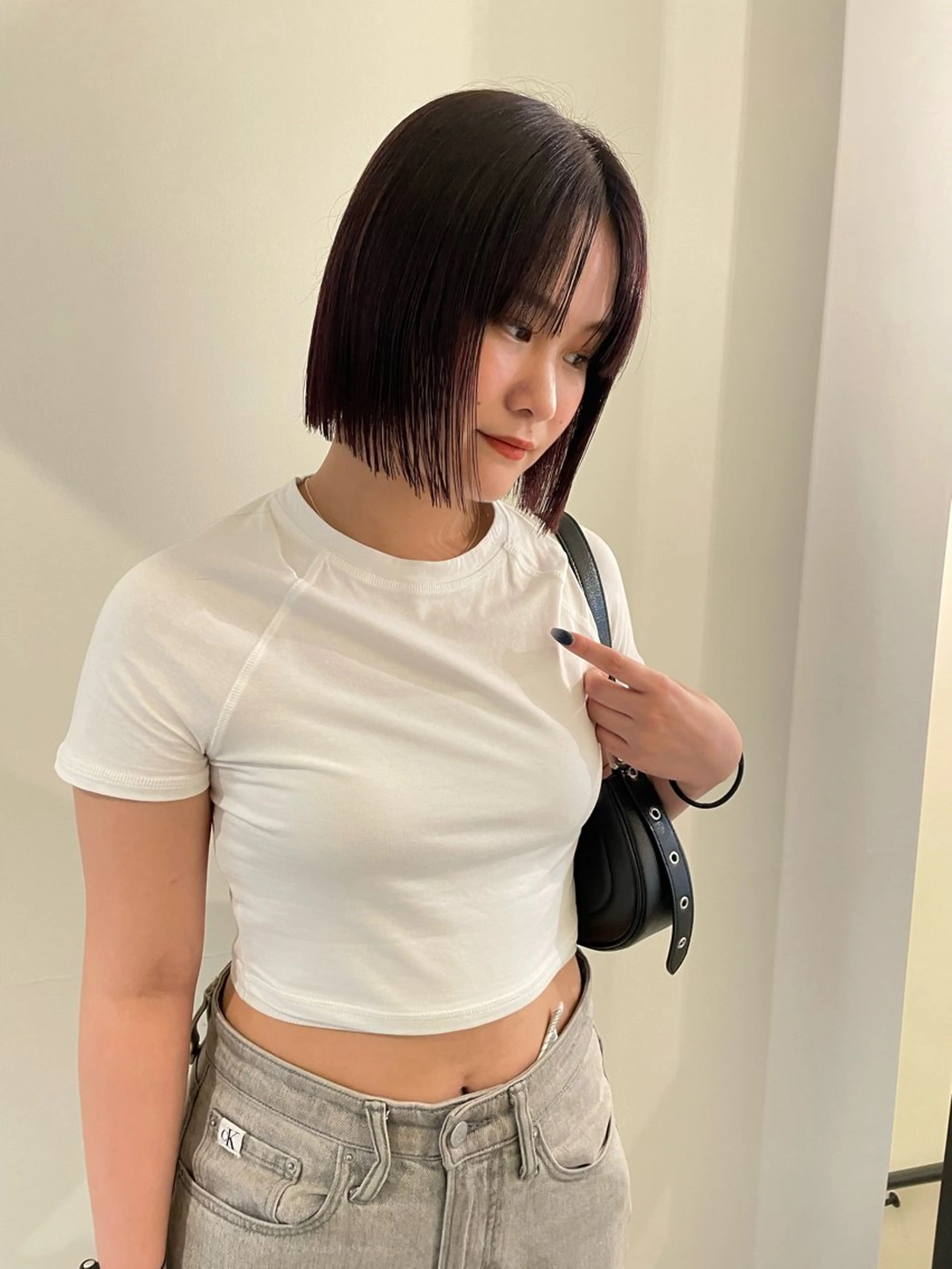 ショート カラー ボブ カット ヘアカラー トリートメント 渋谷 留菜のヘアスタイル