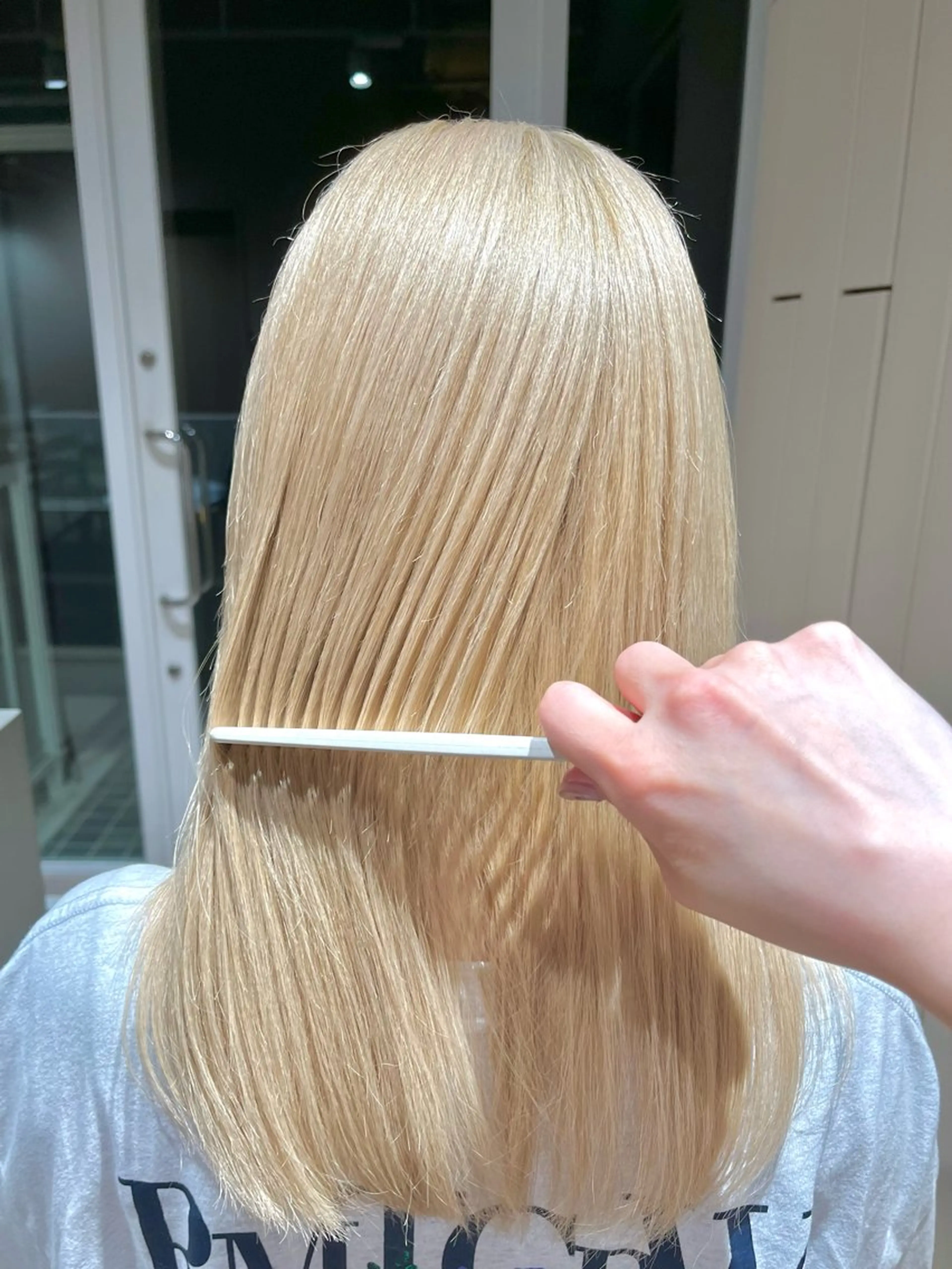 セミロング 髪質改善 Un ami  omotesando所属・渡邊 百咲のヘアスタイル