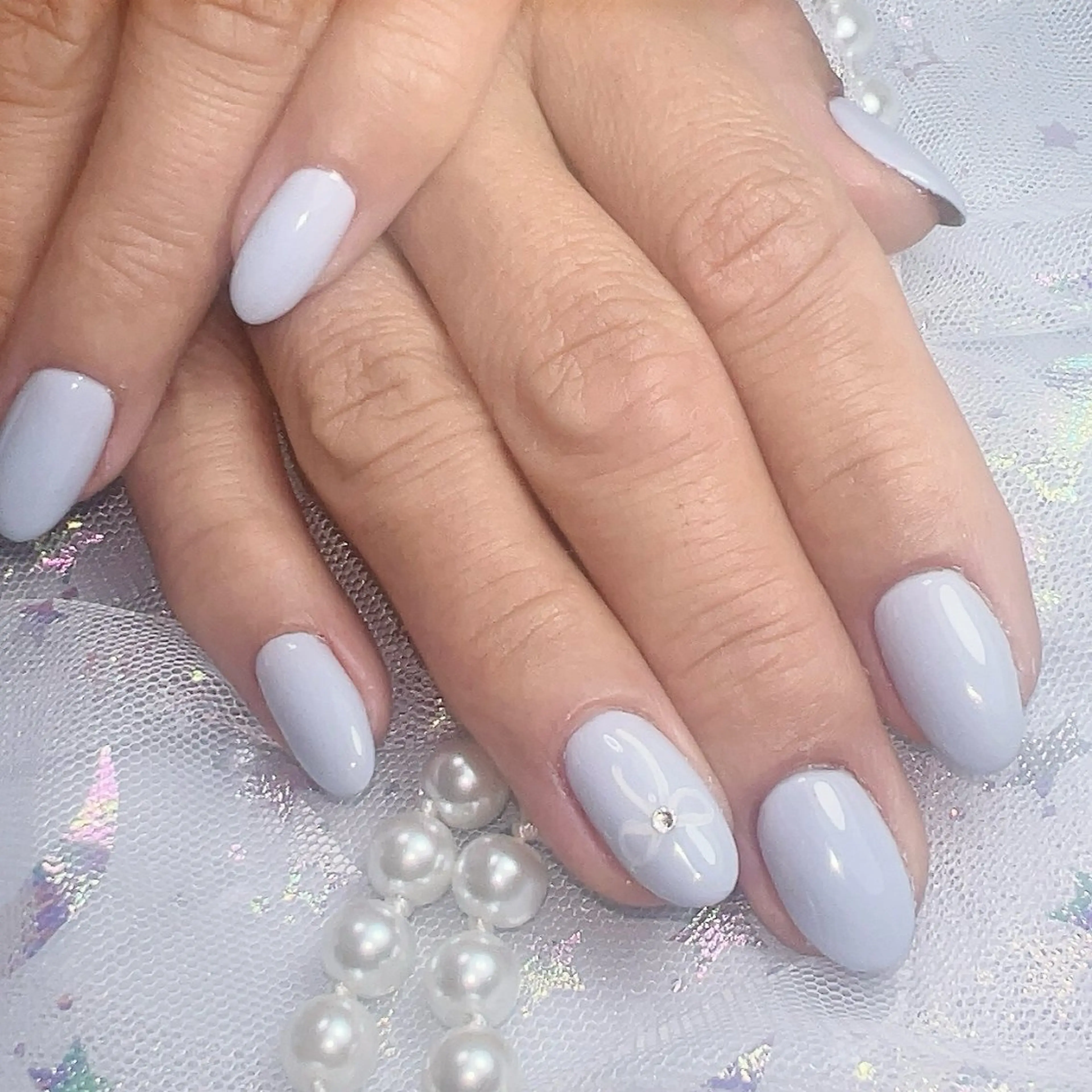 ネイル アートネイル フレンチネイル ジェルネイル グラデーション 韓国ネイル ハンドネイル Viola  . Nailsalonのネイルデザイン