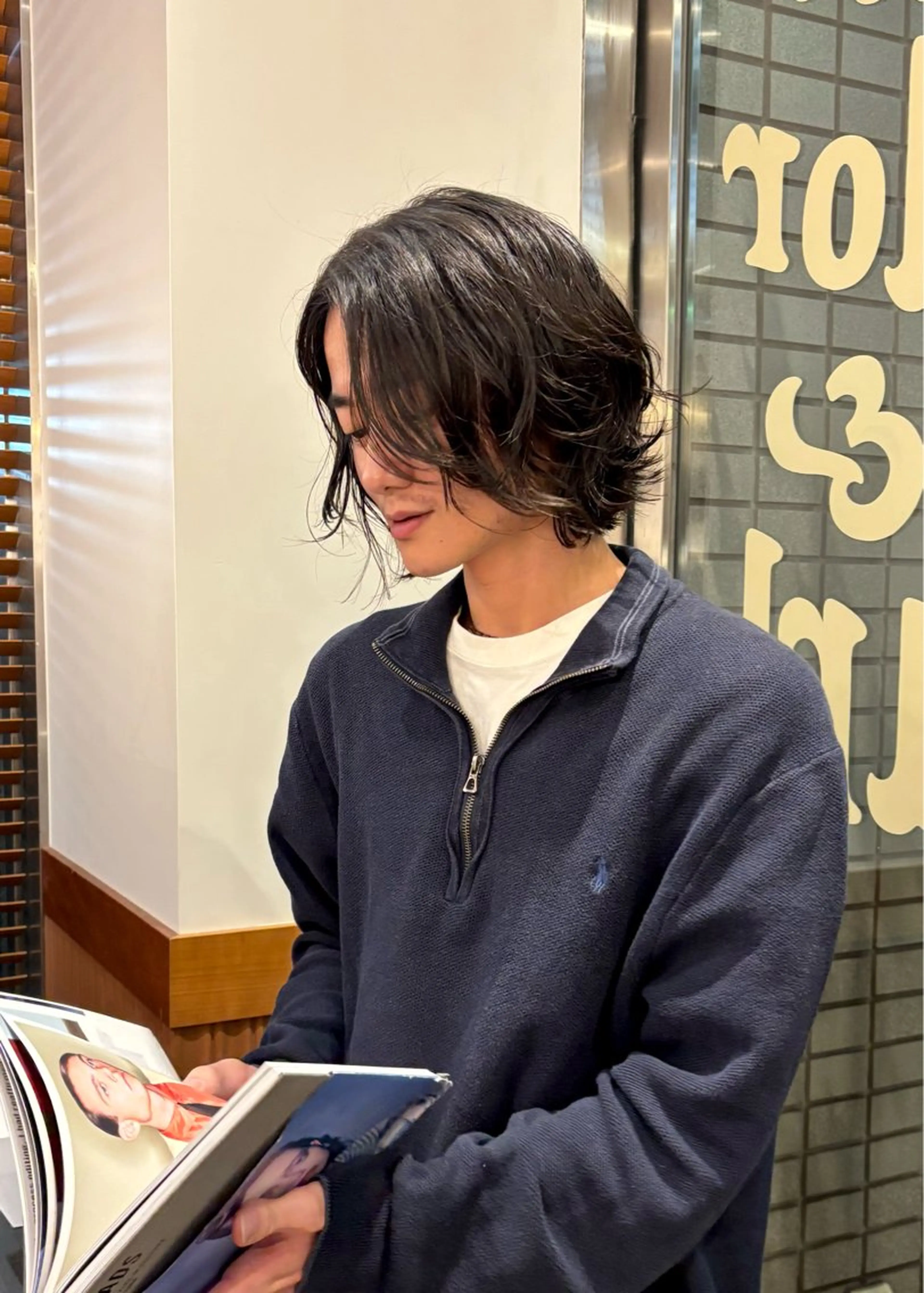 パーマ メンズ カット パーマ SASAnagano 堀内未梨のヘアスタイル