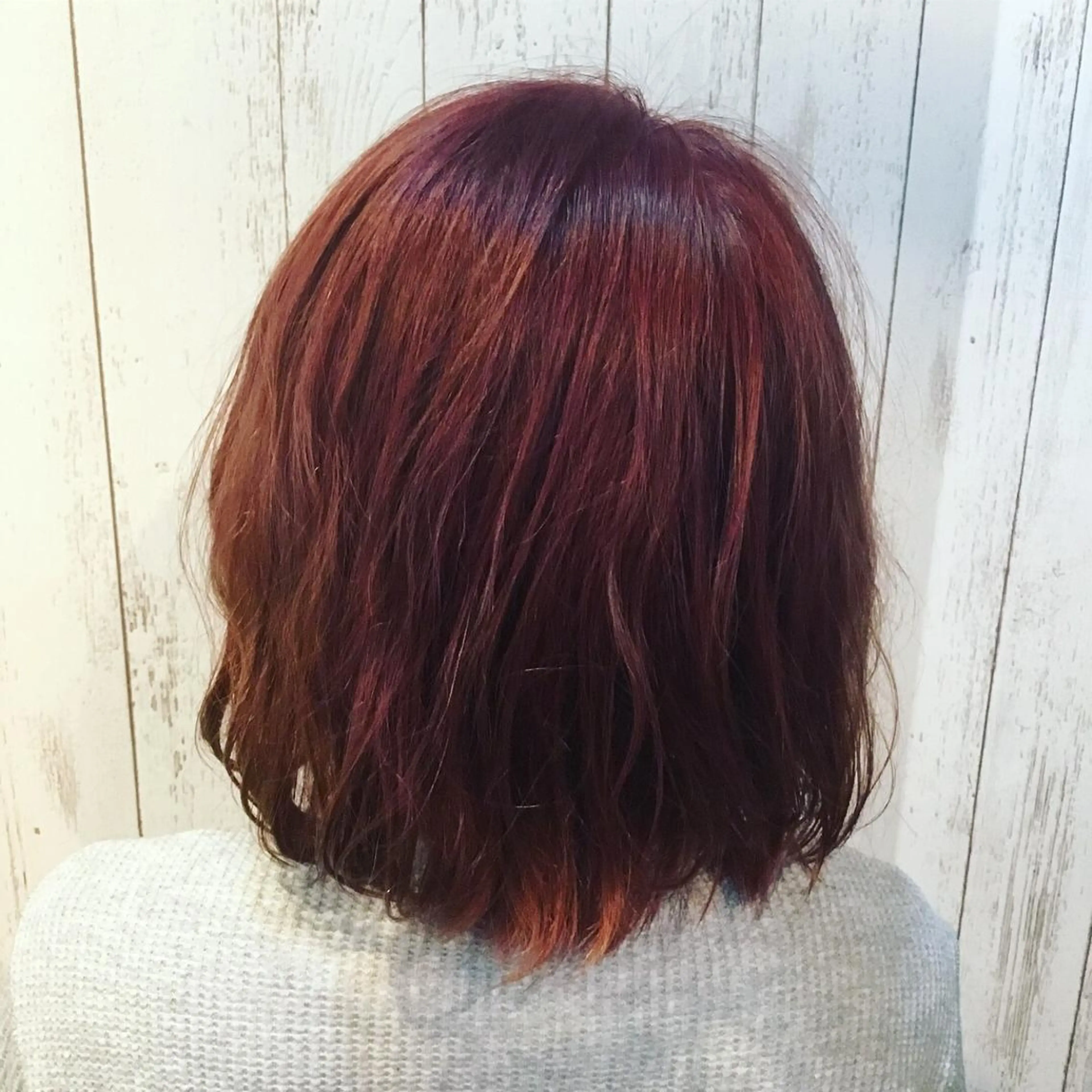 ミディアム カラー 金崎 新吾のヘアスタイル