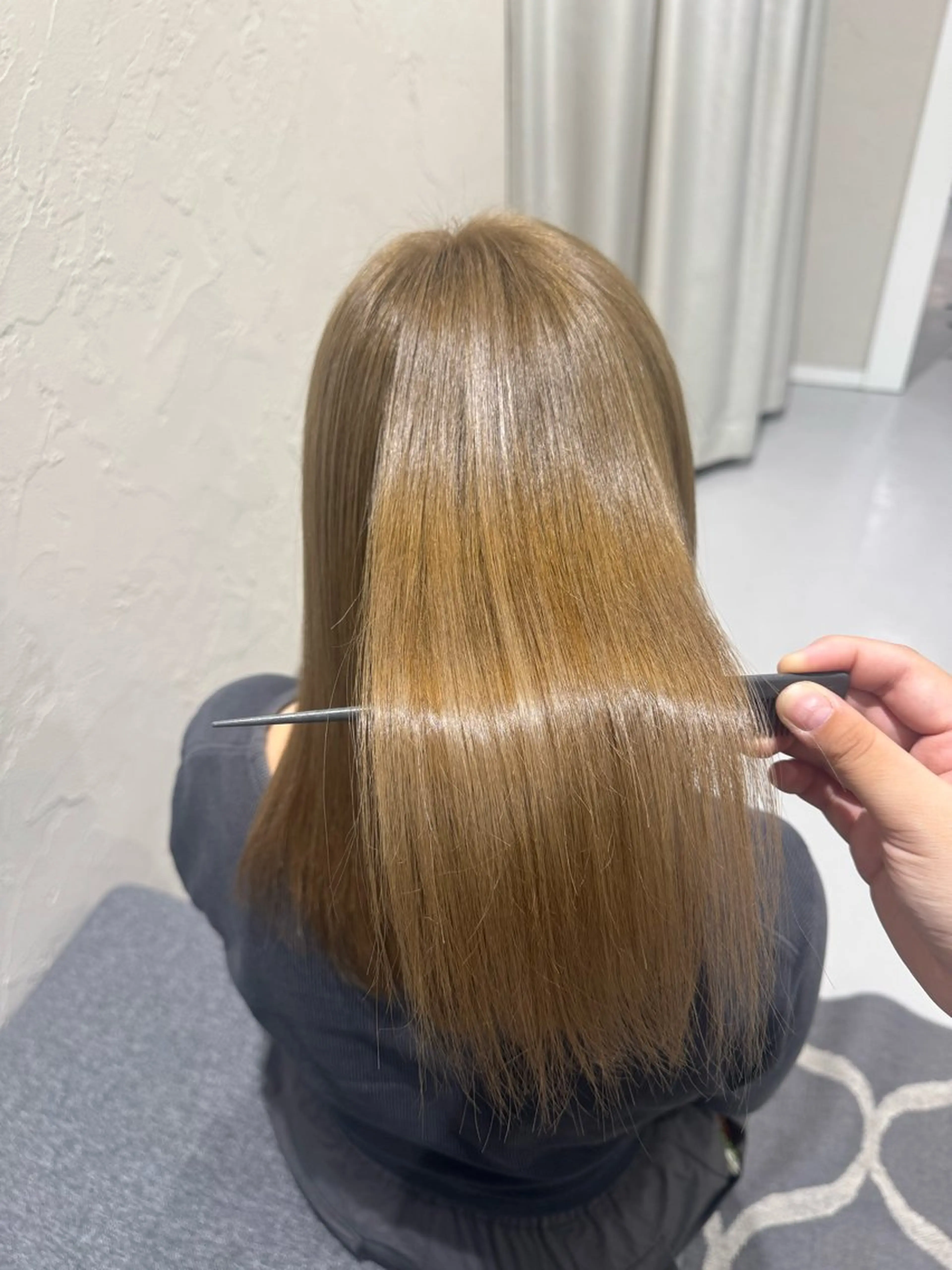 ミディアム トリートメント 池戸 梨衣のヘアスタイル