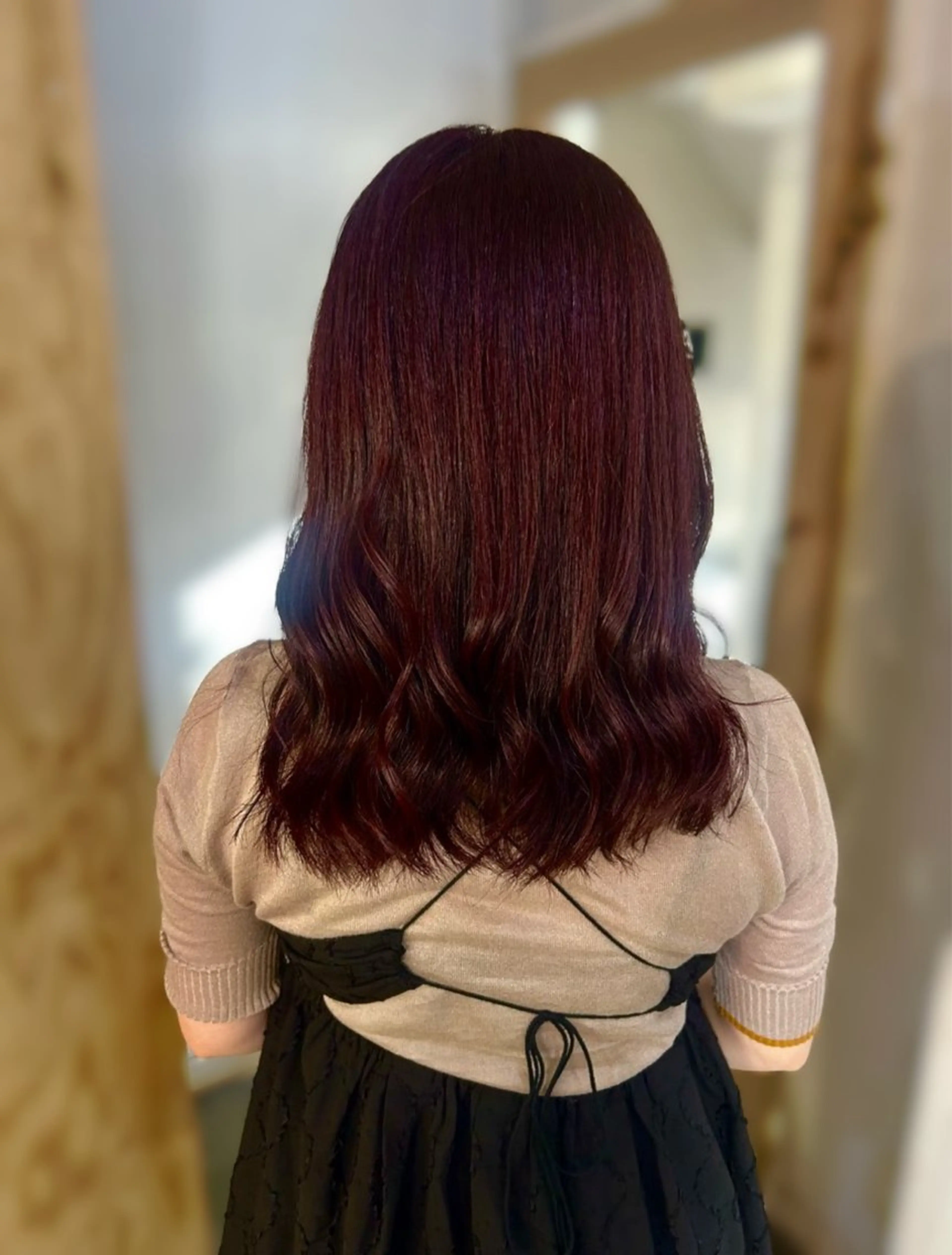 ミディアム カット ヘアカラー トリートメント オオニシ オト☁️のヘアスタイル