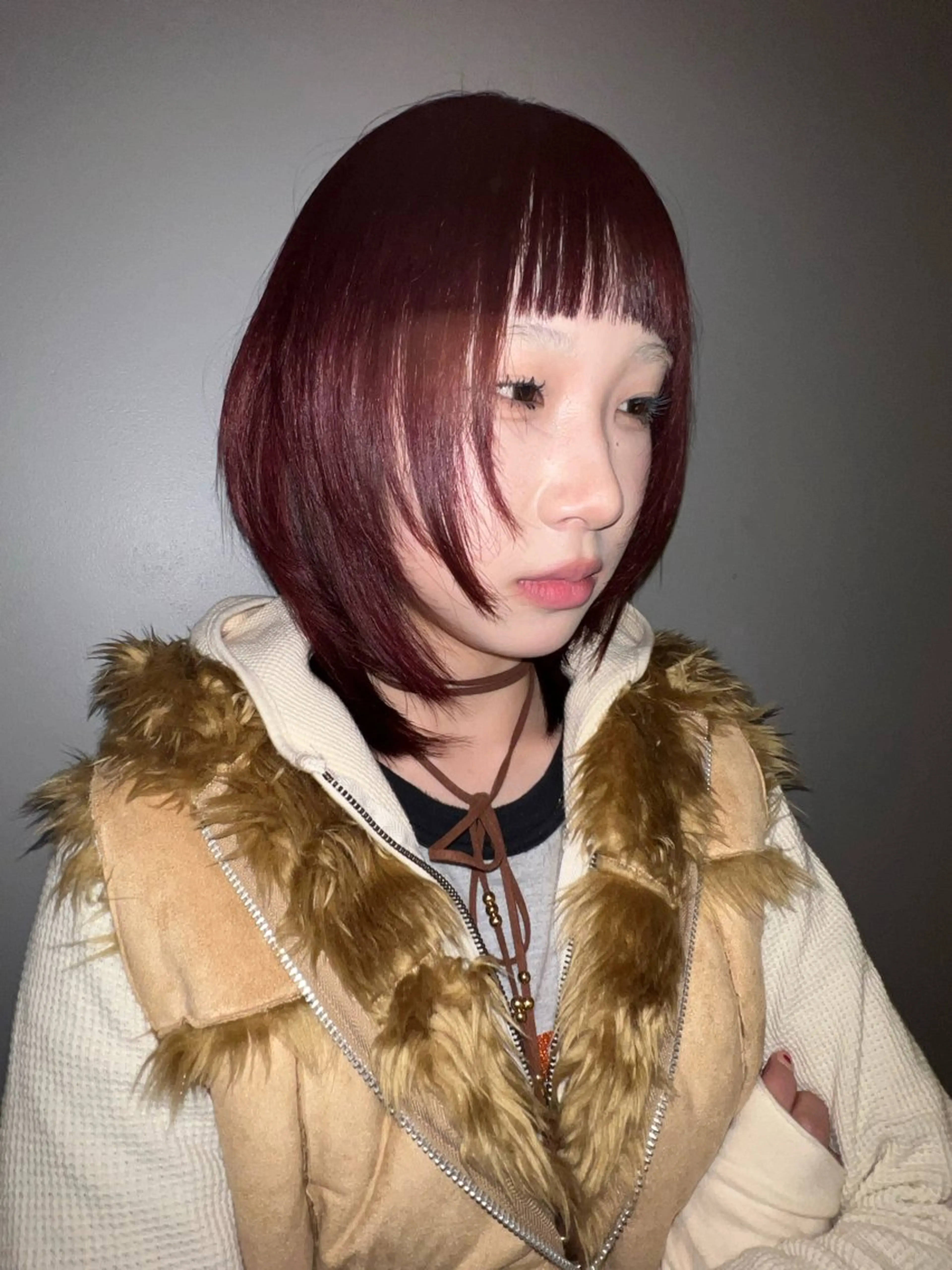 ミディアム カラー カット ヘアカラー 圧倒的デザイン力 店長🎨RENAのヘアスタイル