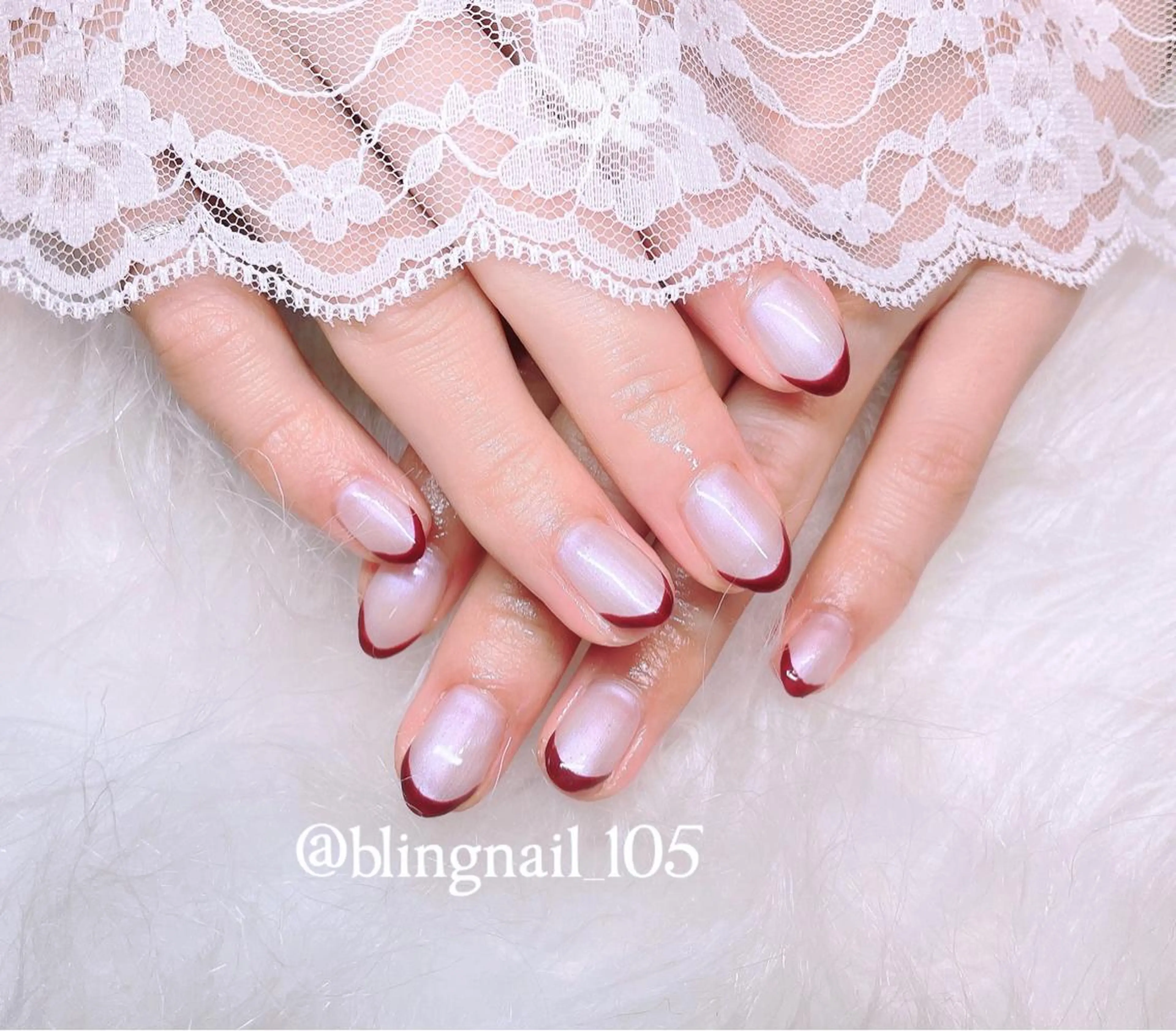 ネイル 23時まで❤︎韓国、 ワンホンネイルのネイルデザイン