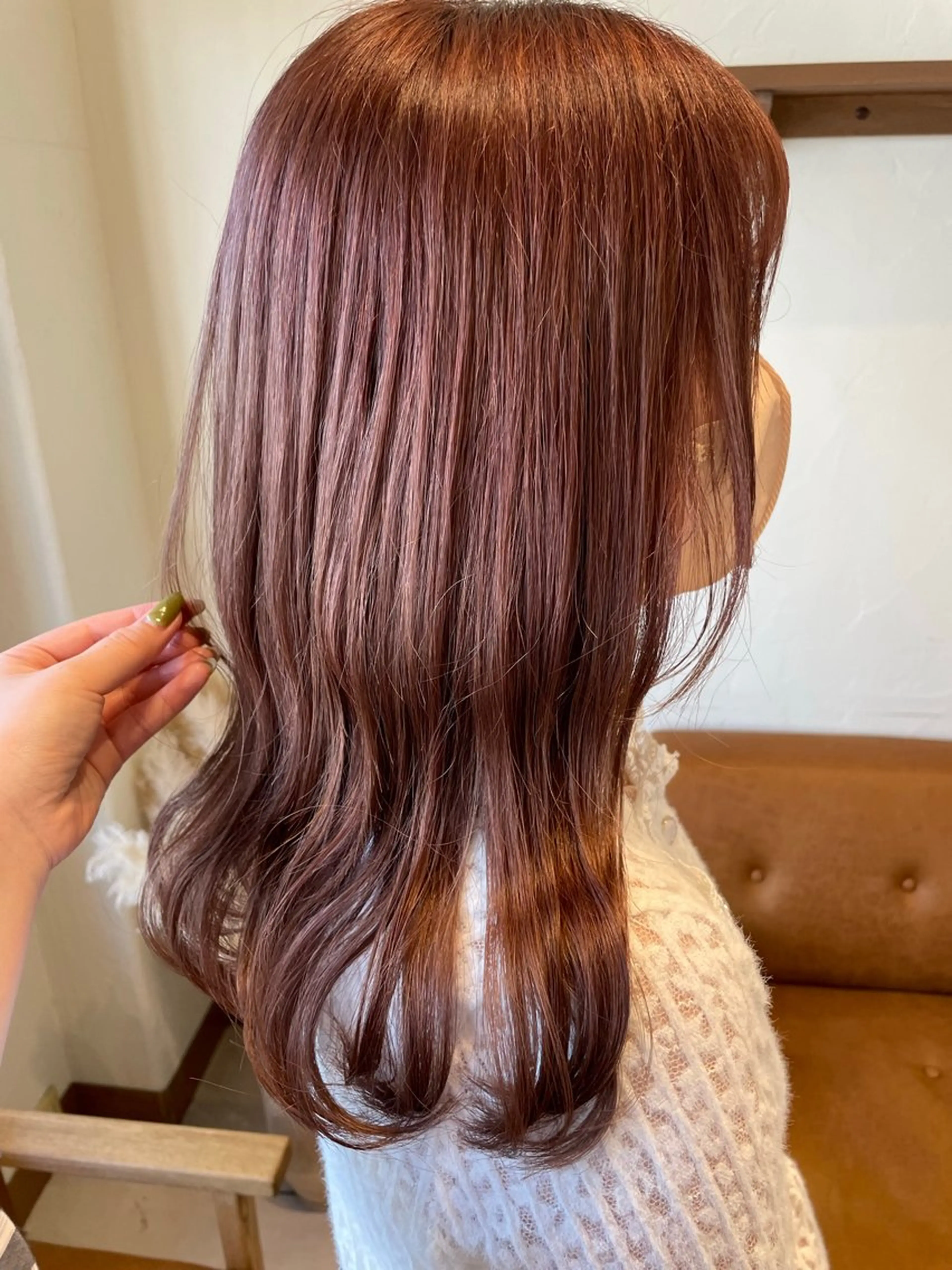 ロング カラー 片山千晴✨ツヤ髪カラ ー✨顔まわりカット✨のヘアスタイル