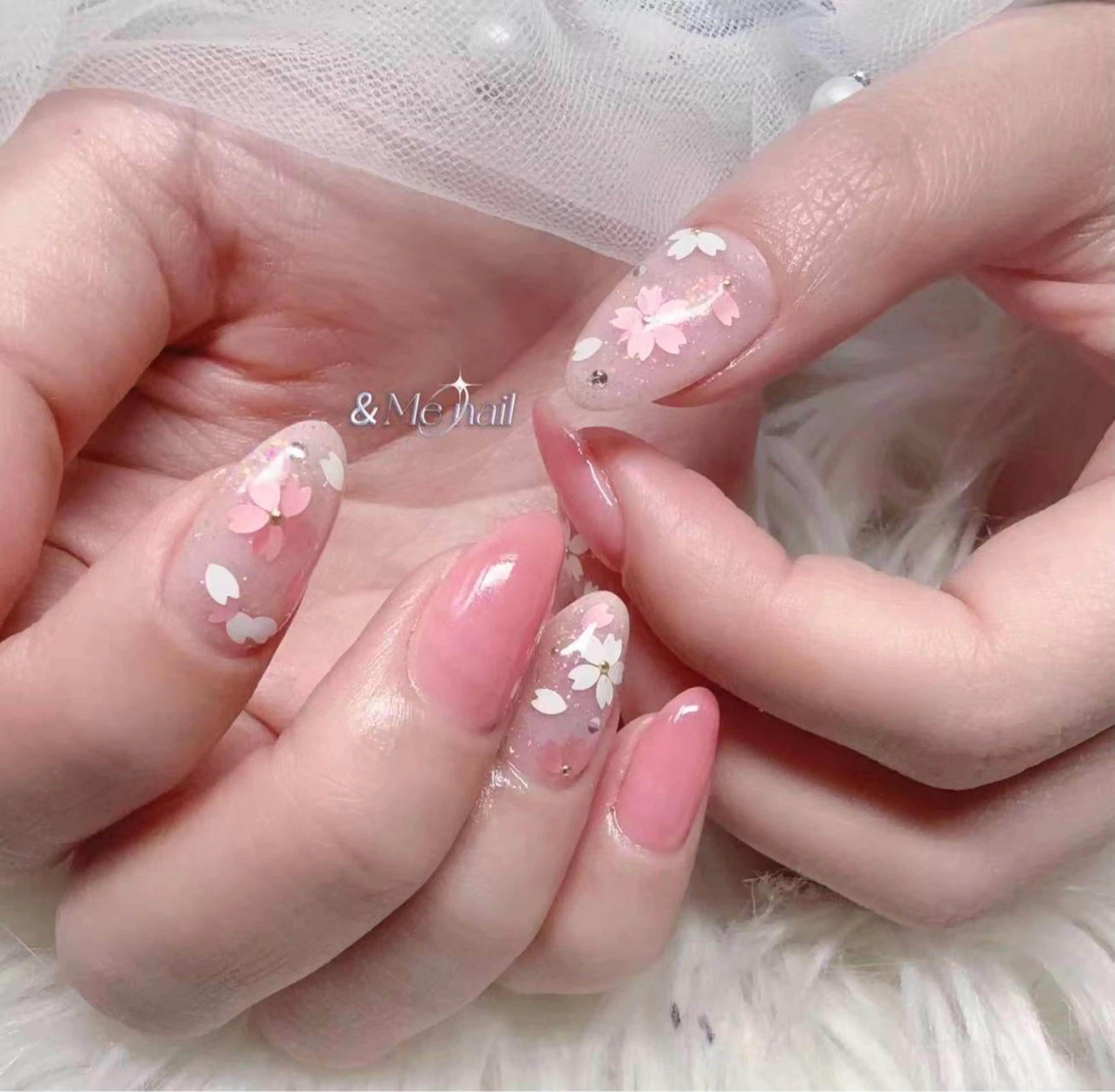 ネイル 入学式 ハンドネイル &ME makiのネイルデザイン