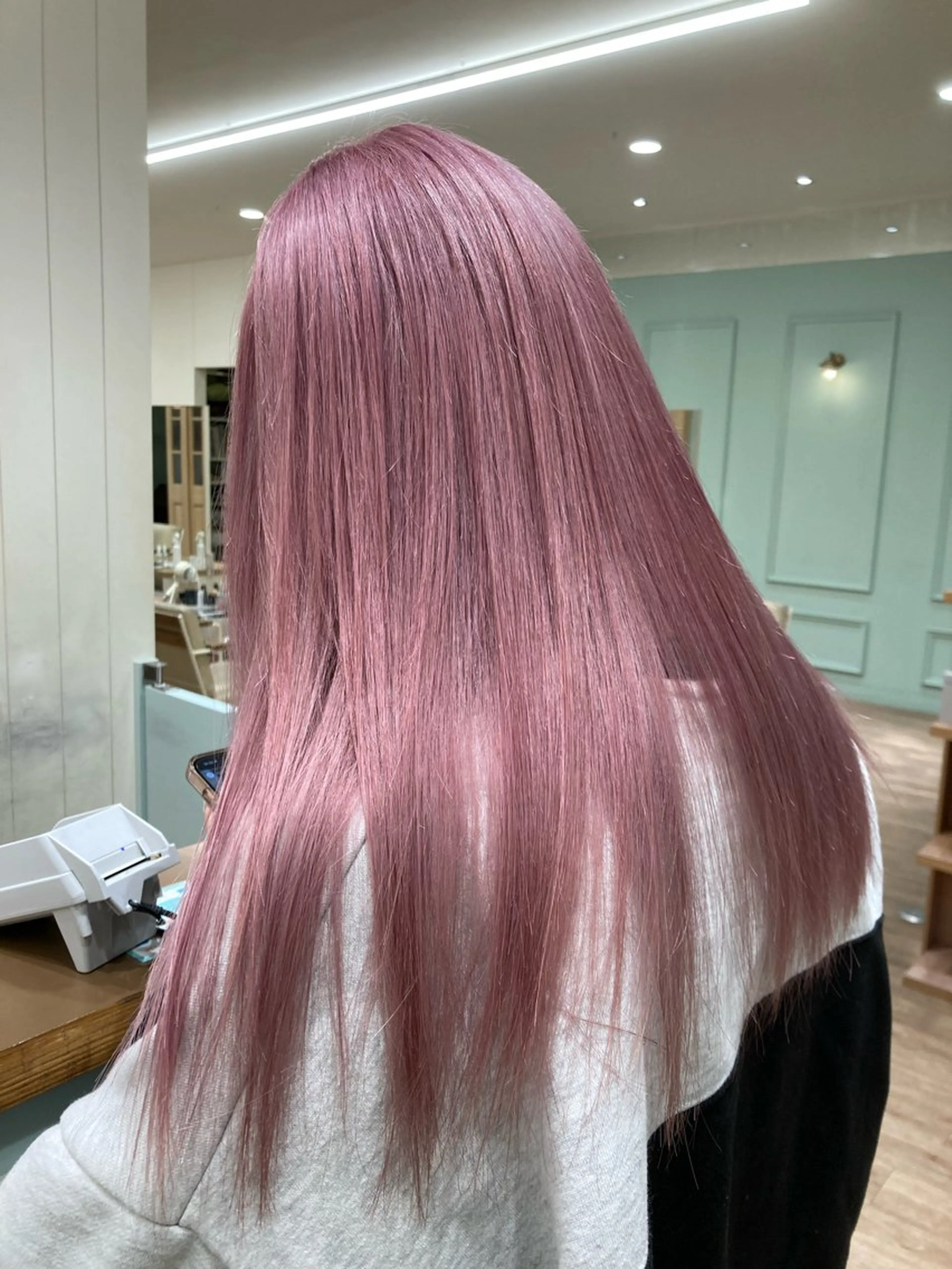 ロング カラー ブリーチ ケアブリーチ ピンクカラー ヘアカラー むらたみずき /大宮ボブ、ショートのヘアスタイル