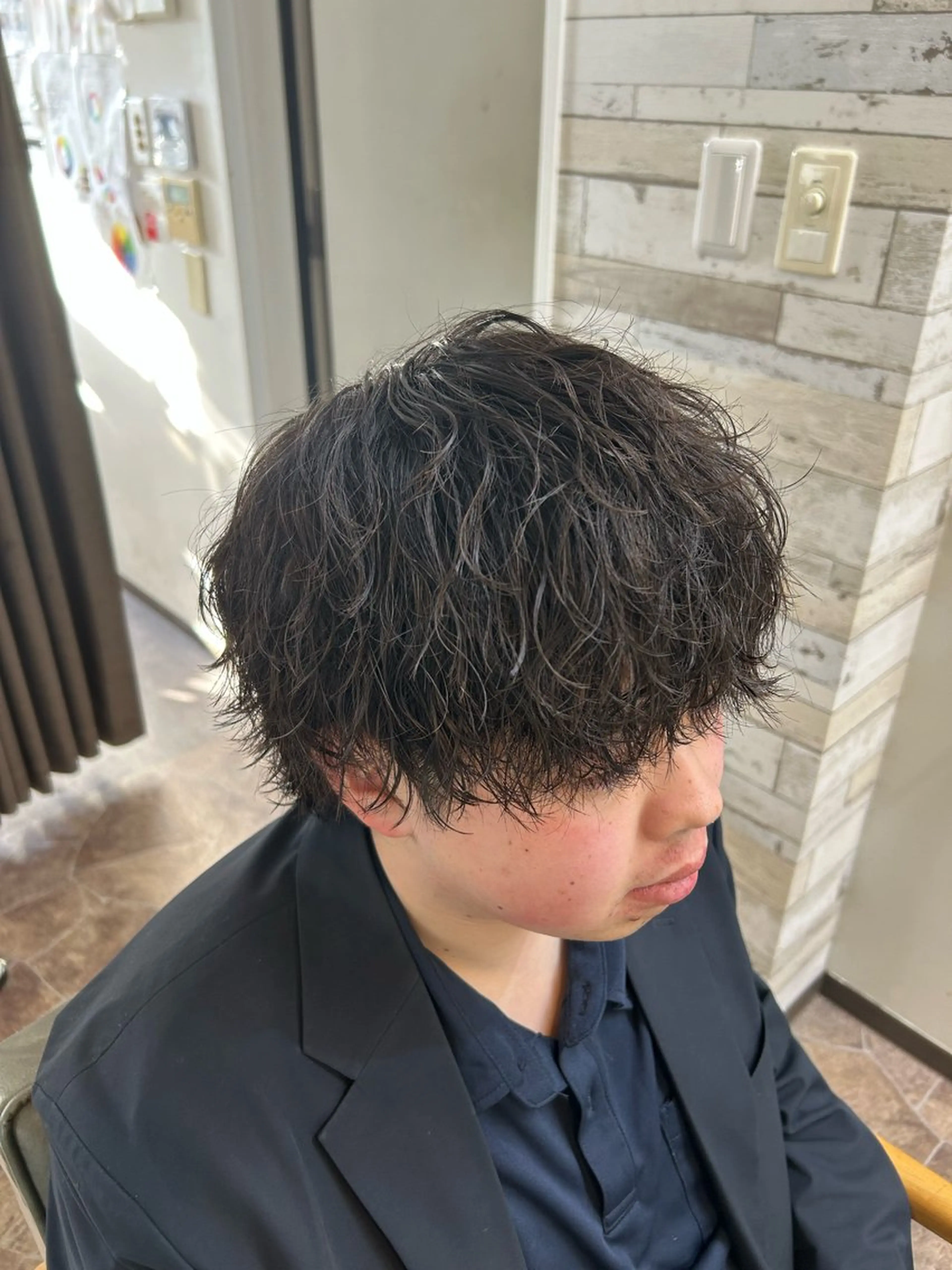 ショート パーマ メンズ カット パーマ HRK1st RYOKIのヘアスタイル