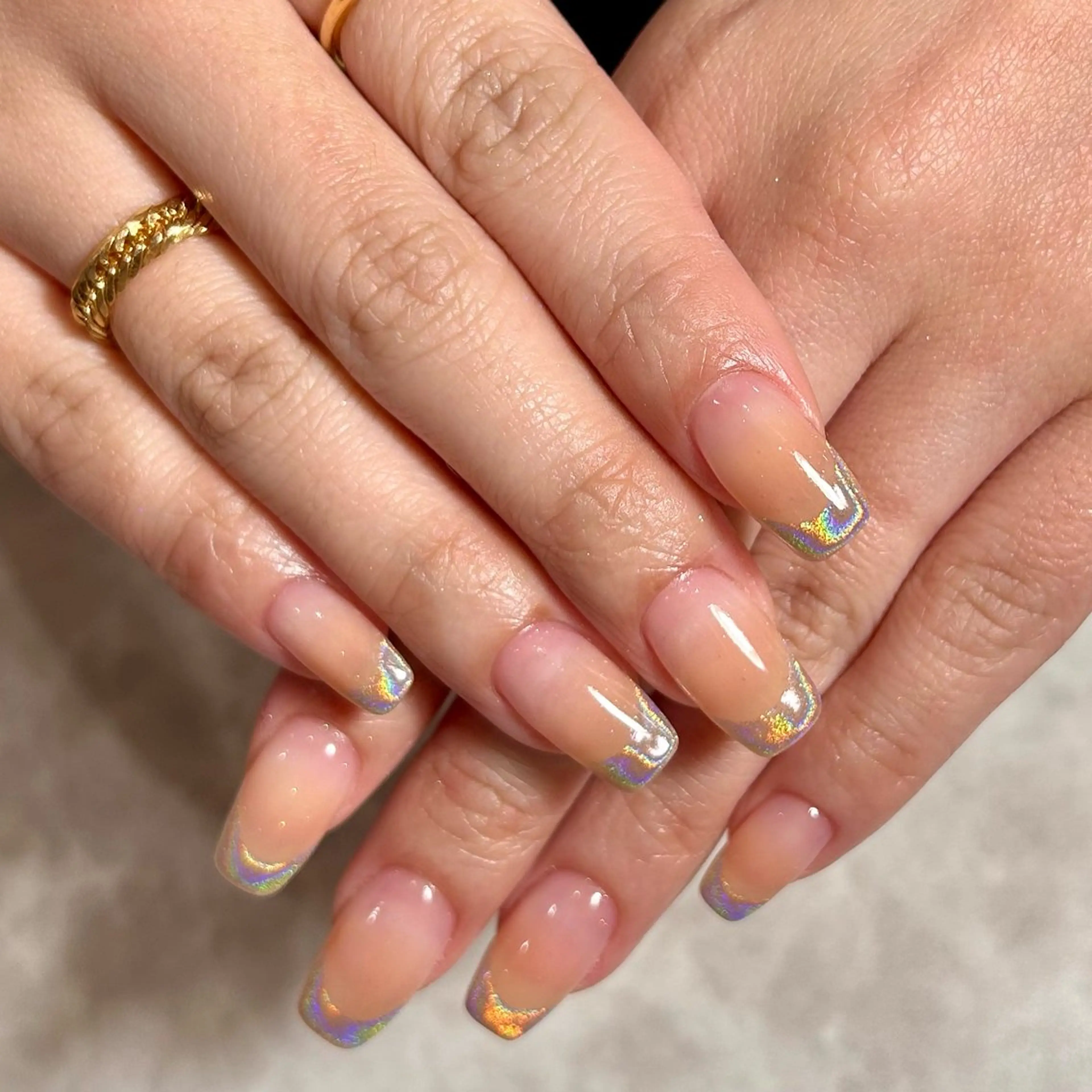 ネイル フレンチネイル ミラーネイル ハンドネイル REBEST Tommyのネイルデザイン