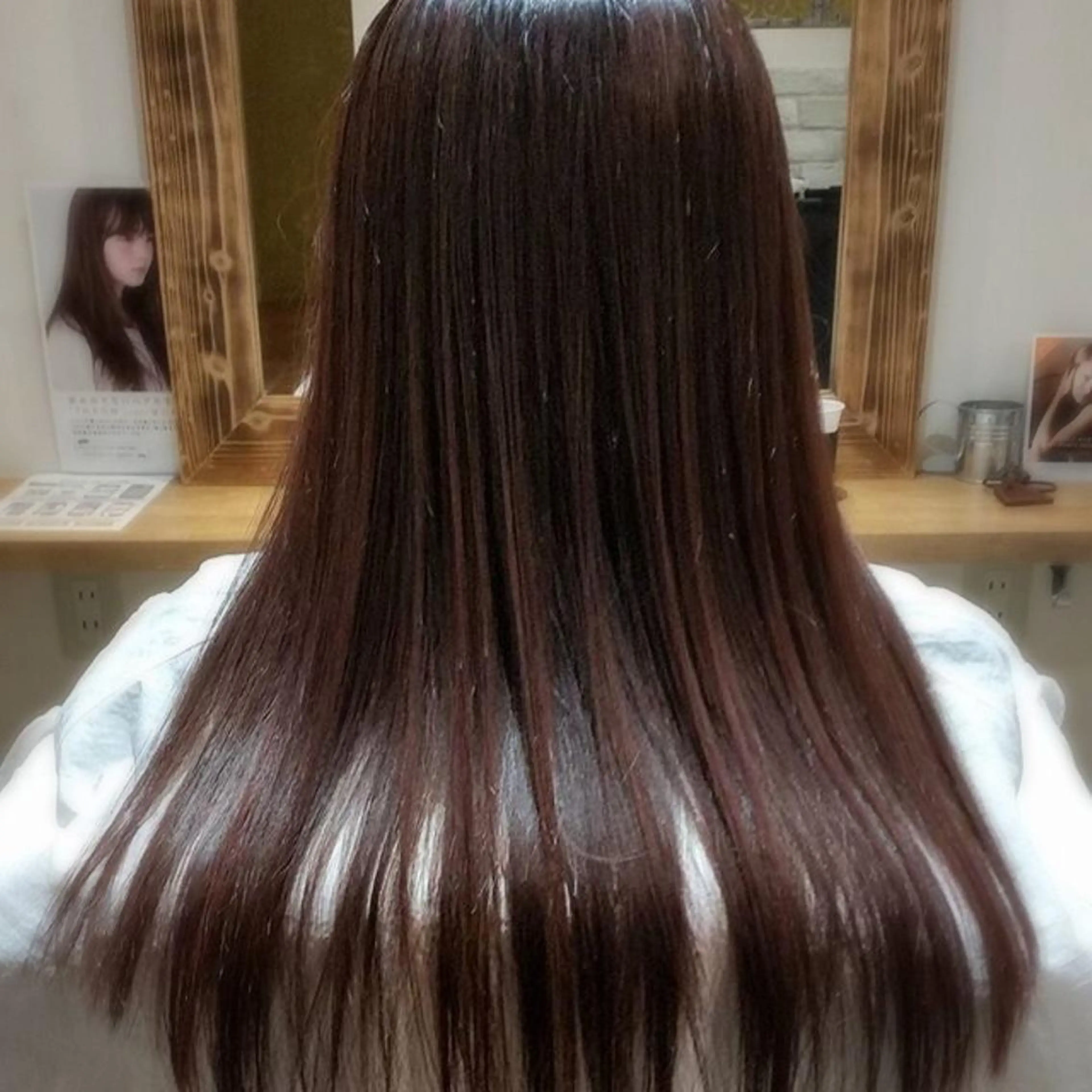 ロング カラー カット トリートメント 髪質改善×矯正🫧 韓国ヘアasamiのヘアスタイル