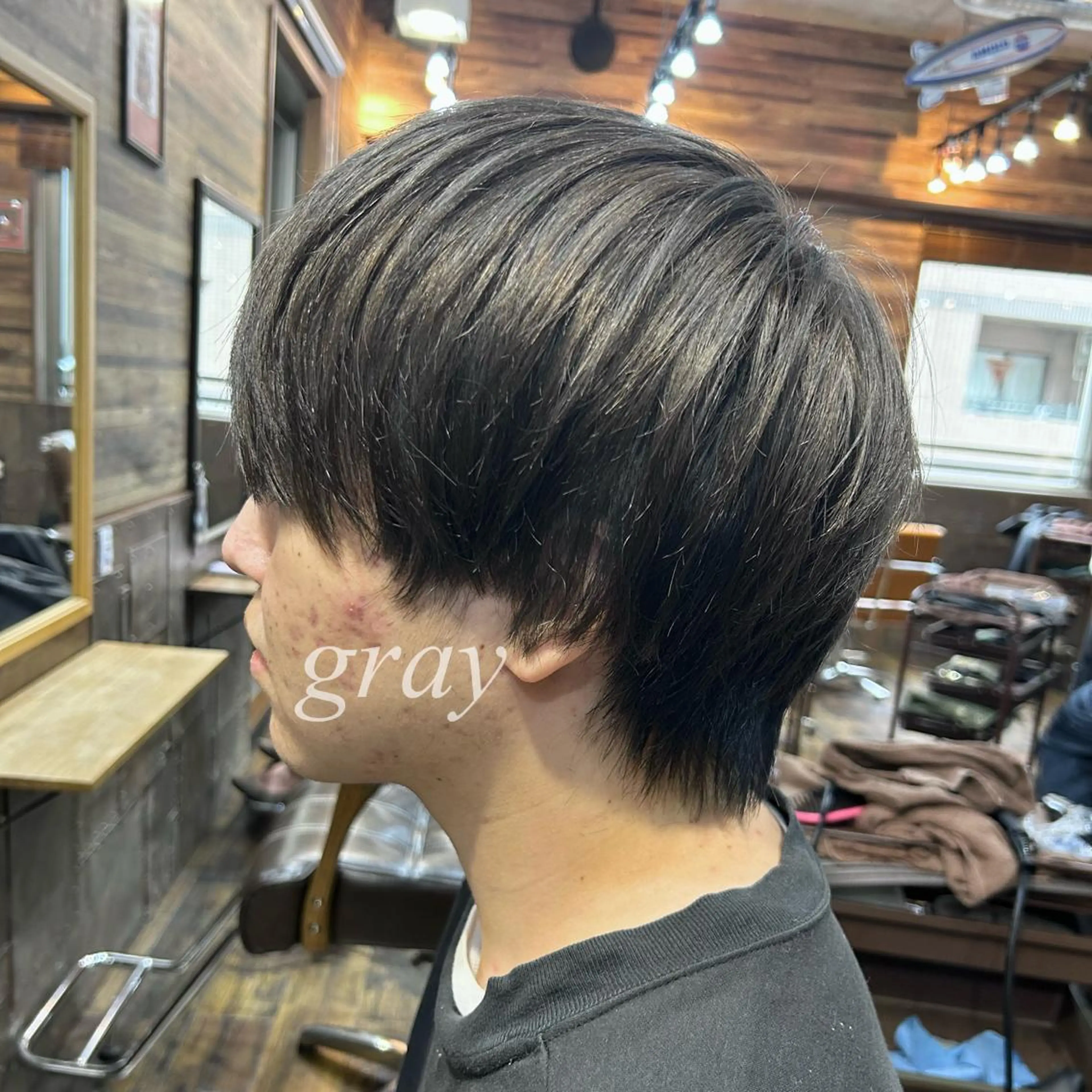 ショート カラー メンズ メンズブリーチ ブリーチ グレージュ ツイスパ/メンズ特化 🦋𝑺𝑶𝑵𝑬のヘアスタイル