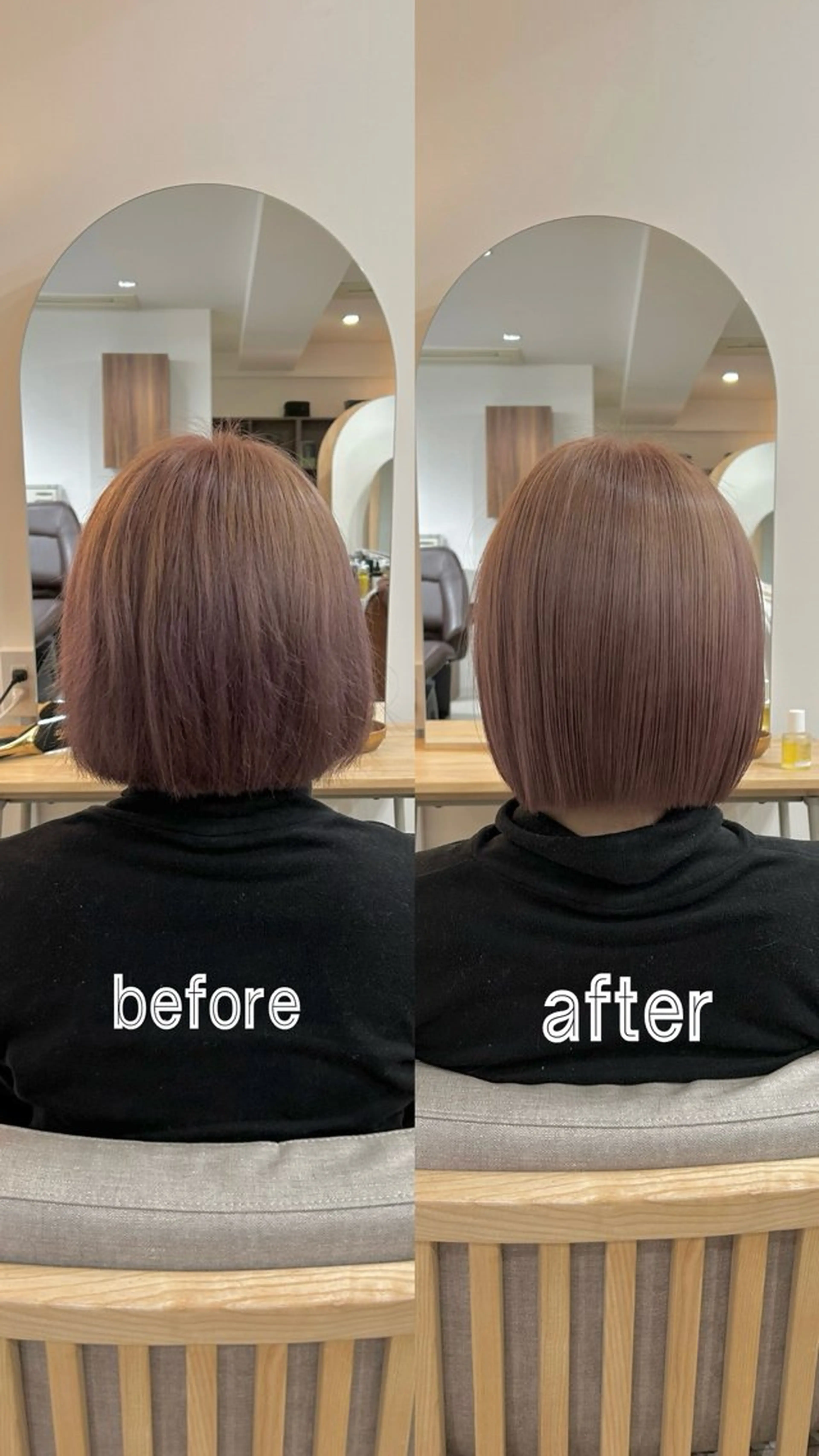 ミディアム 縮毛矯正 櫻井園子🌸 久屋大通/高岳のヘアスタイル