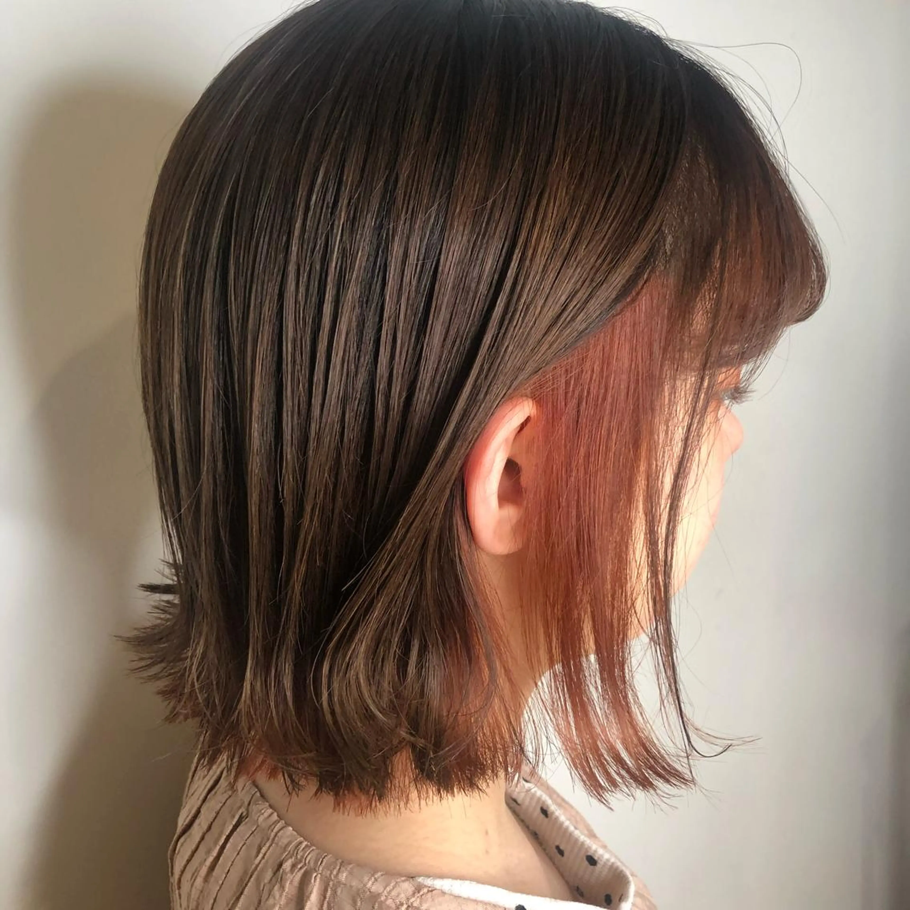 ミディアム カラー ヘアアレンジ マツエク・マツパ オレンジ カラーマツエク ヘアカラー トリートメント Noah's　Ark所属・透明感カラー🫧ヘア セット🫧松本菜月の眉毛・アイブロウイメージ