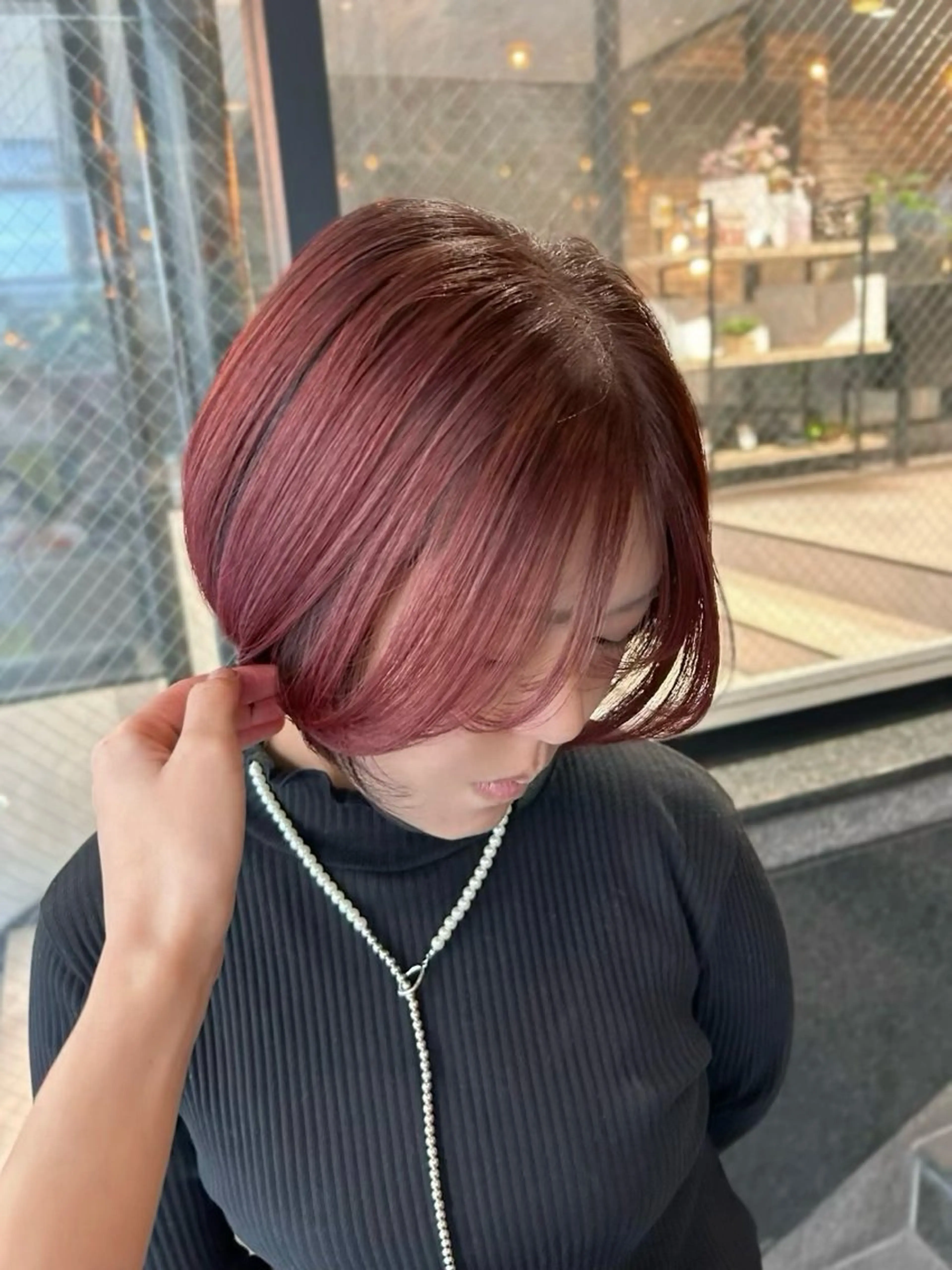 ショート カラー ショートヘア カット ヘアカラー トリートメント 柔らか垢抜けｶﾗｰと ｶｯﾄ🫧ASUKAのヘアスタイル