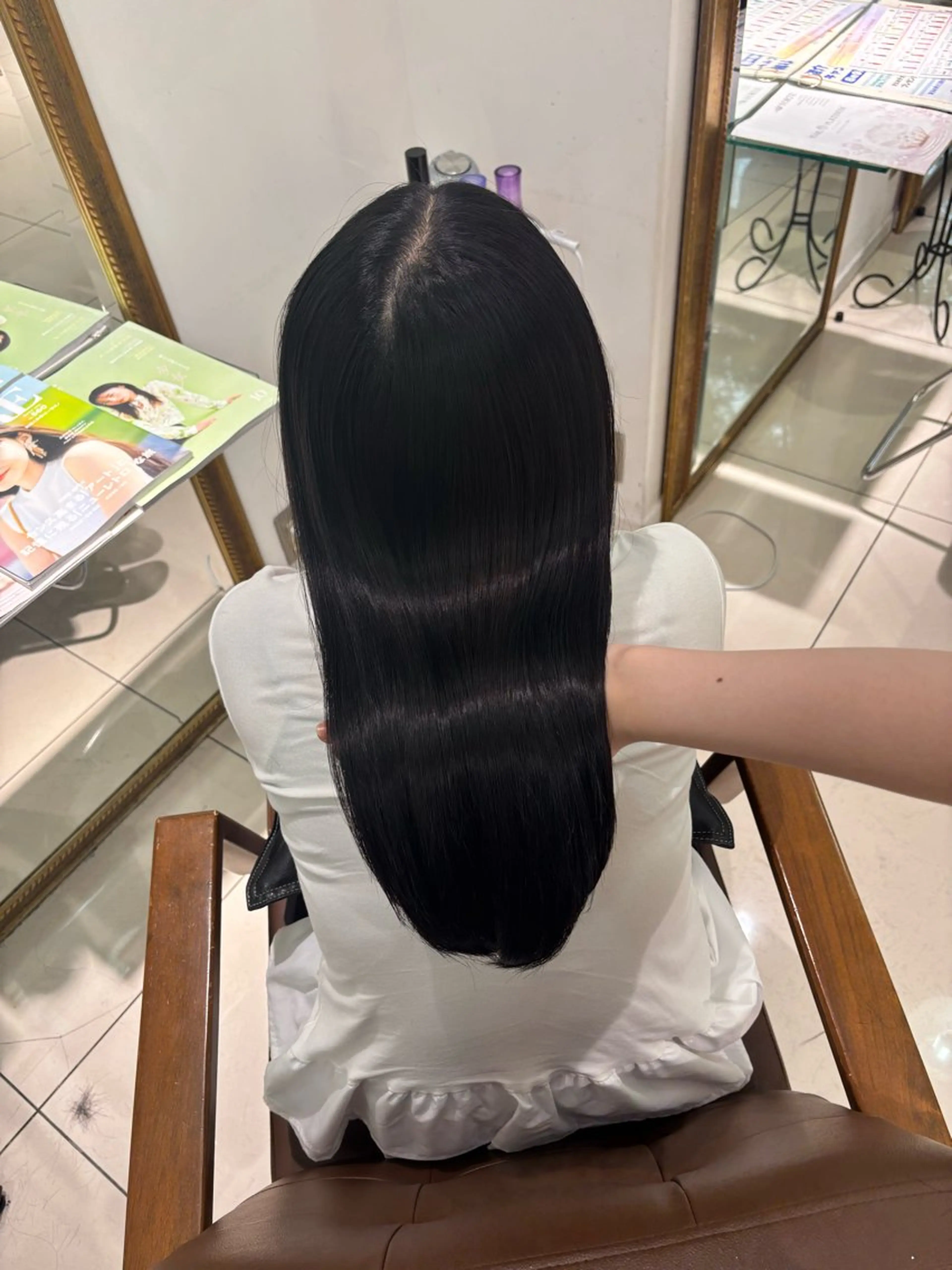 セミロング 縮毛・髪質改善🩰 mai🐰ྀི🤍のヘアスタイル