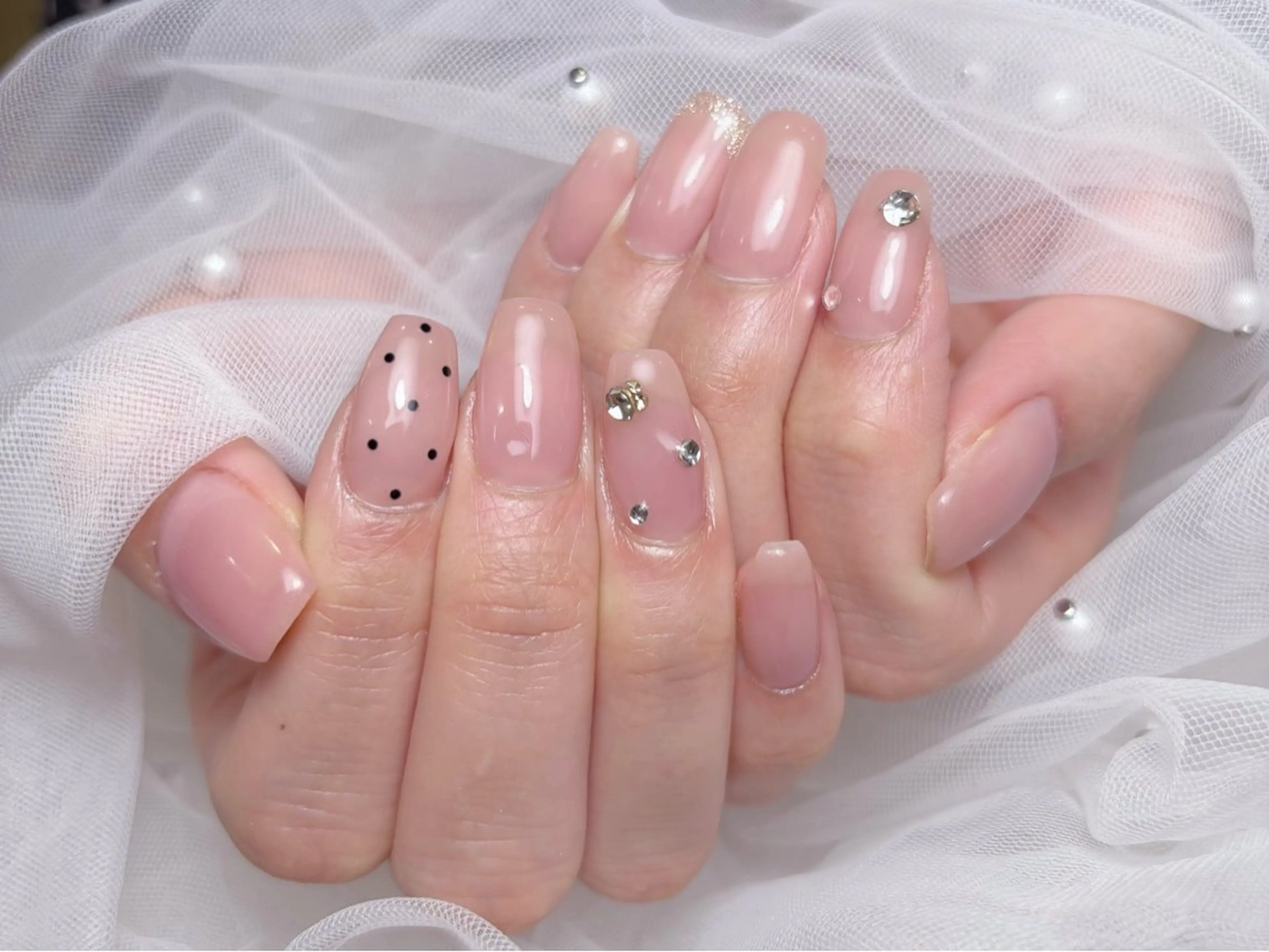 ネイル ワンホンネイル Monart♡ あいりのネイルデザイン