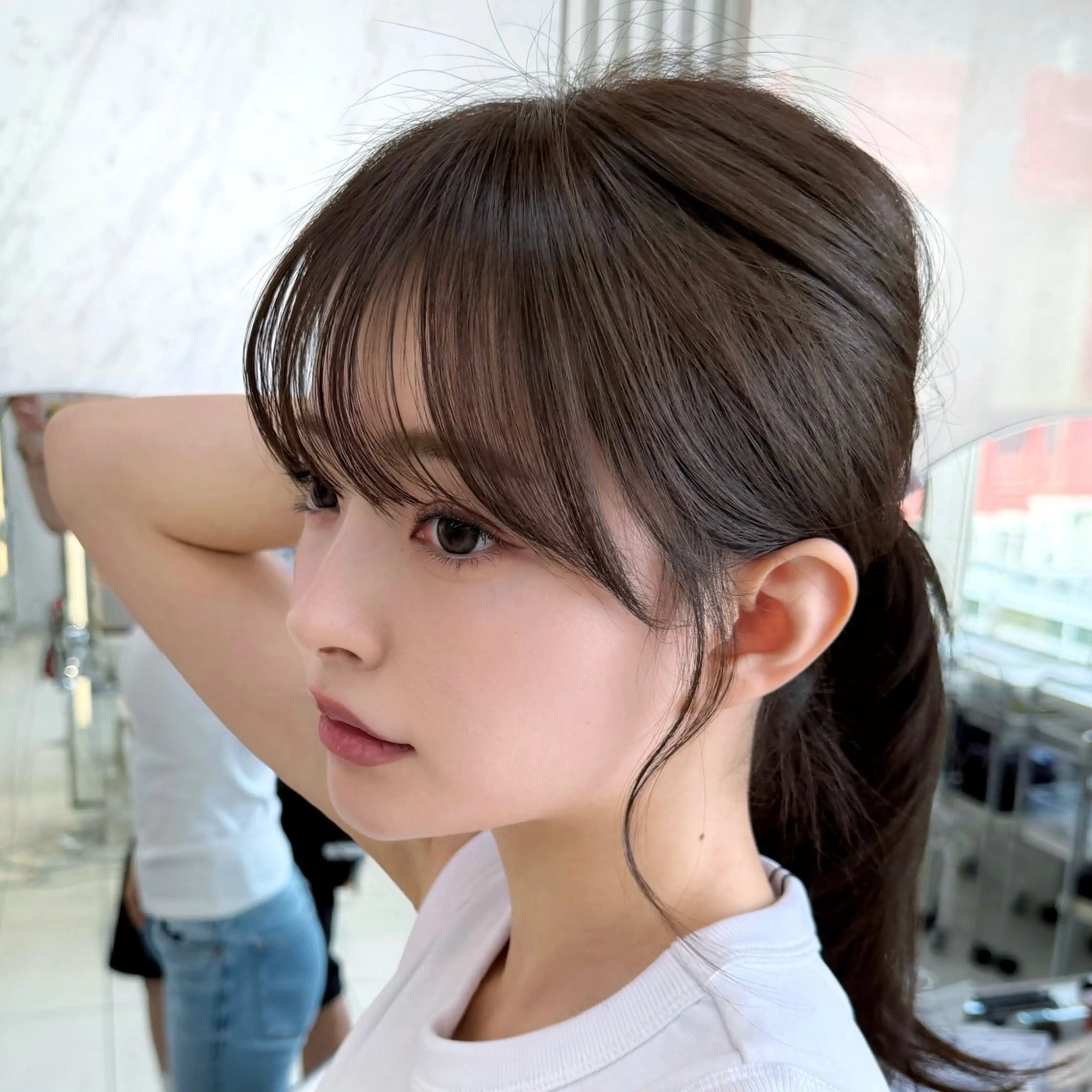 セミロング カット トリートメント 似合わせレイヤー/ 透明感カラーのヘアスタイル
