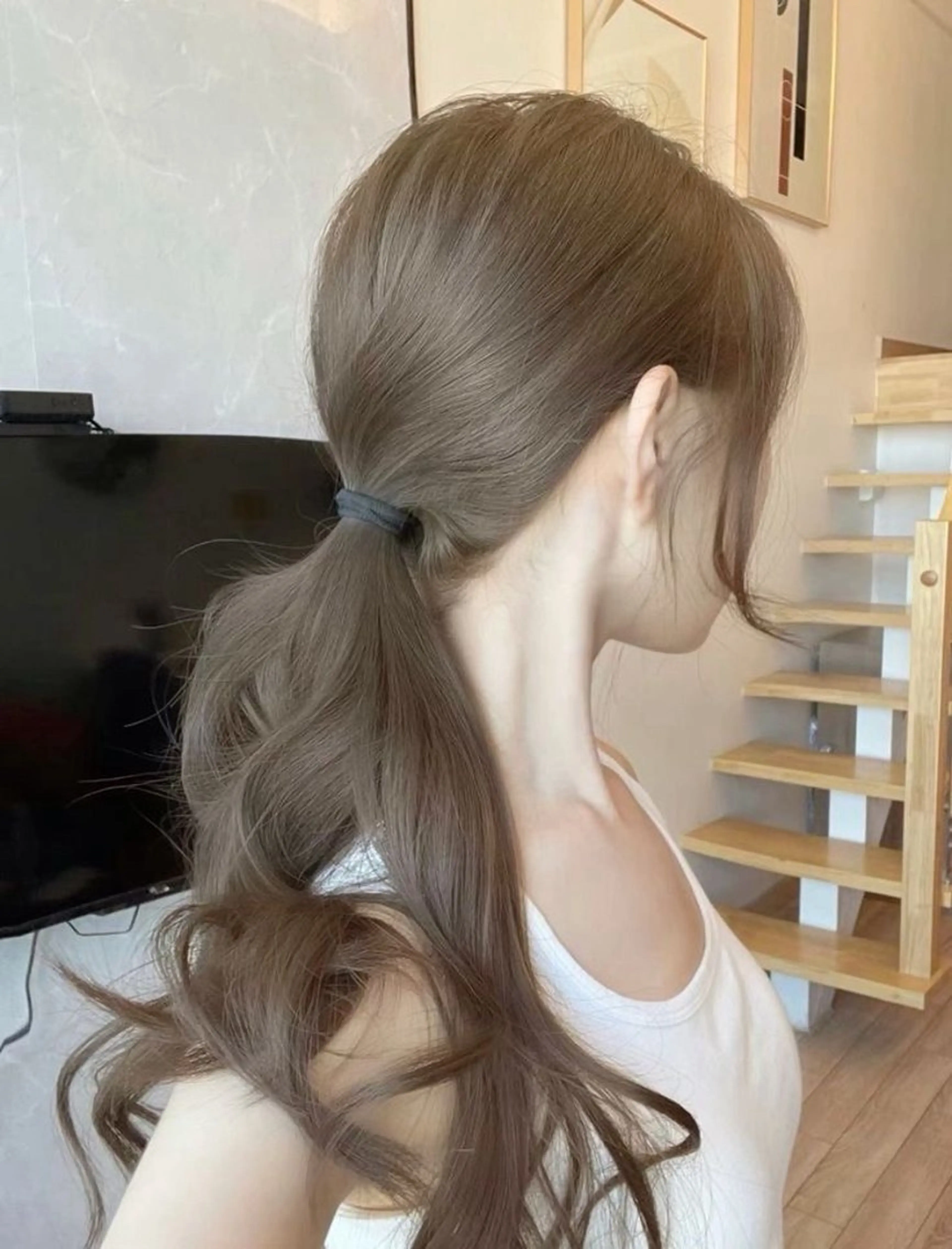 カラー カット ヘアカラー トリートメント 透ける透明感カラー 🎀anju/渋谷のヘアスタイル