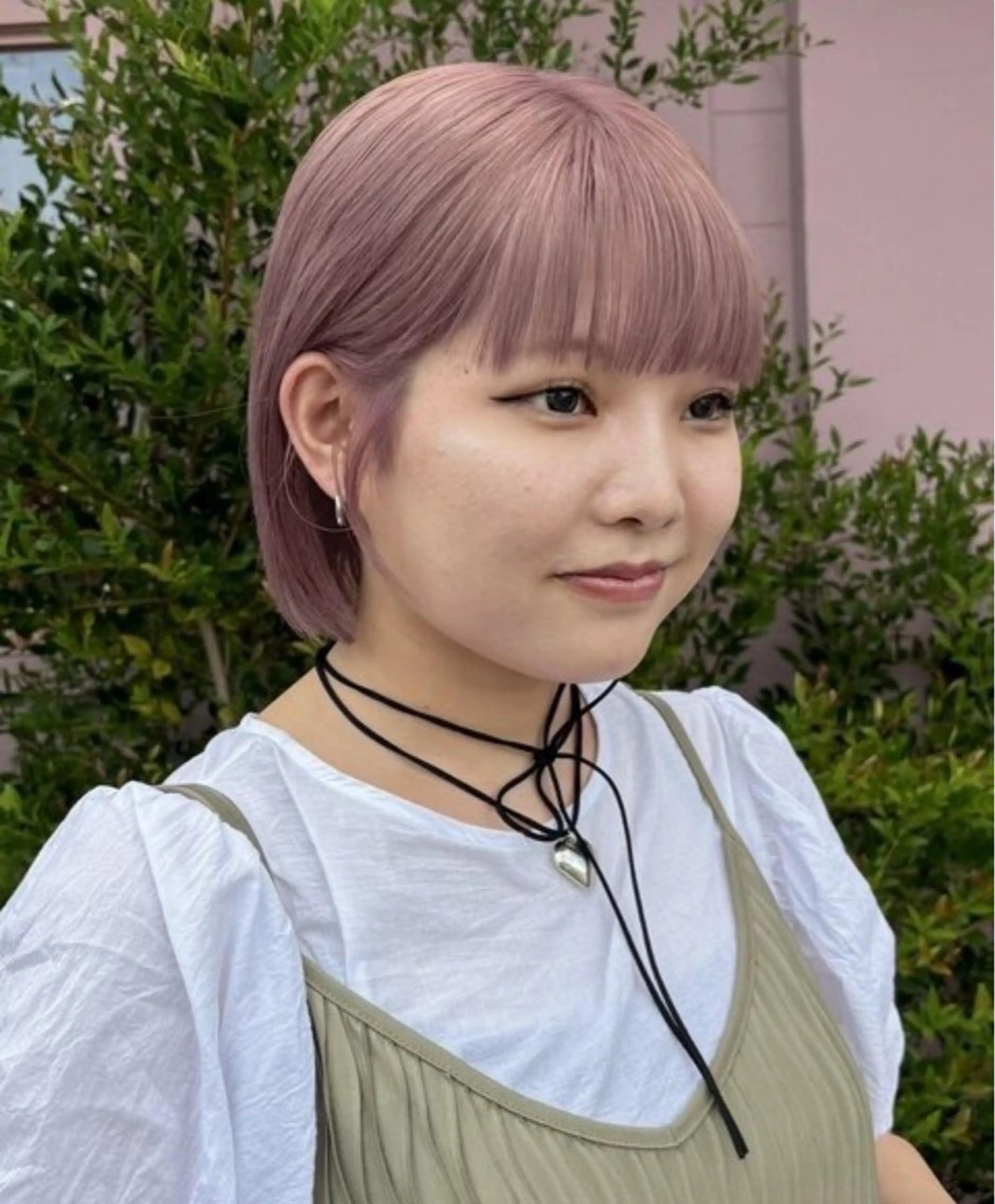 ミディアム カラー カット ヘアカラー トリートメント くびれヘア/髪質改善 はるのヘアスタイル