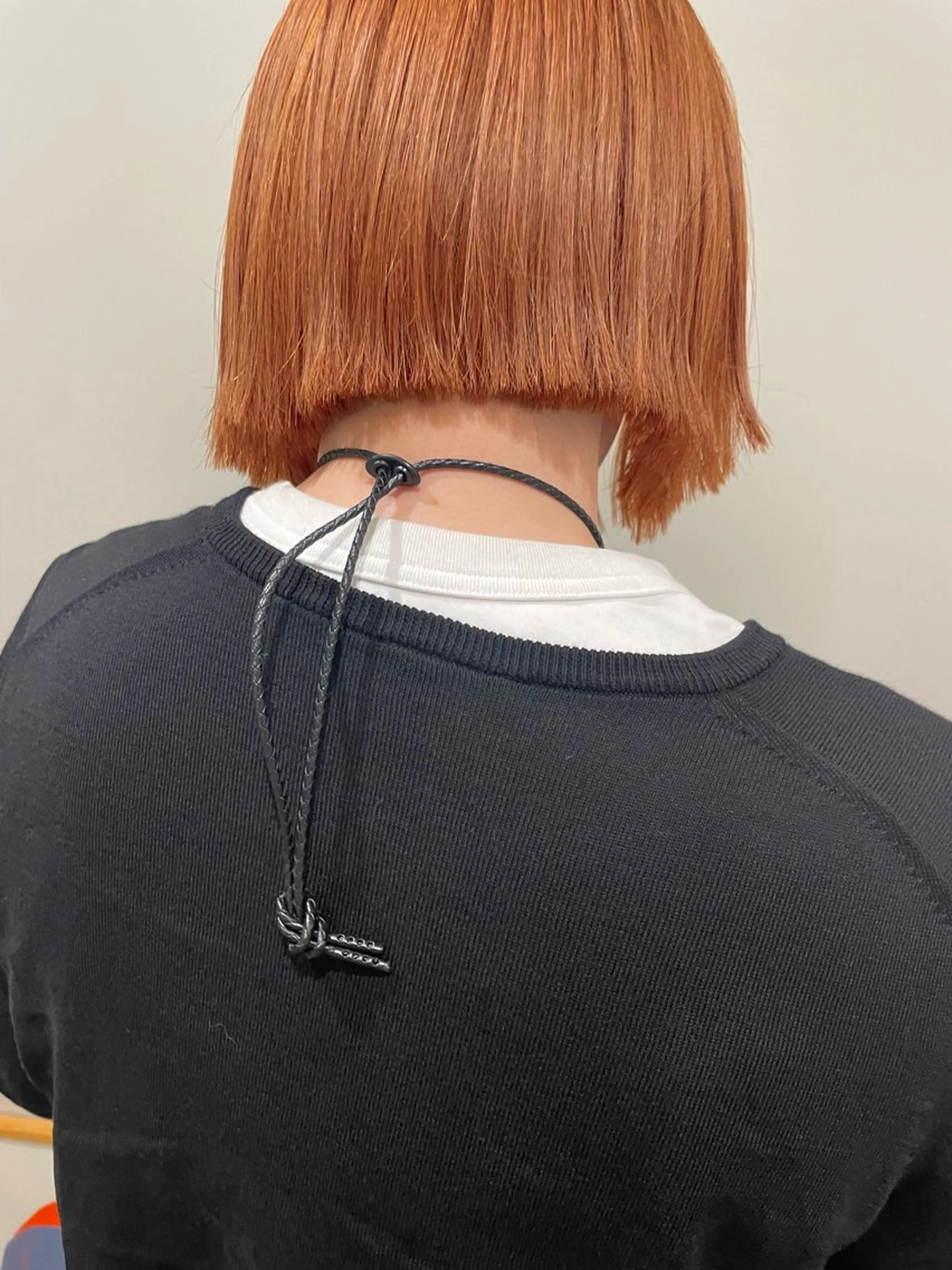 ミディアム カラー オレンジ 森田 博樹のヘアスタイル