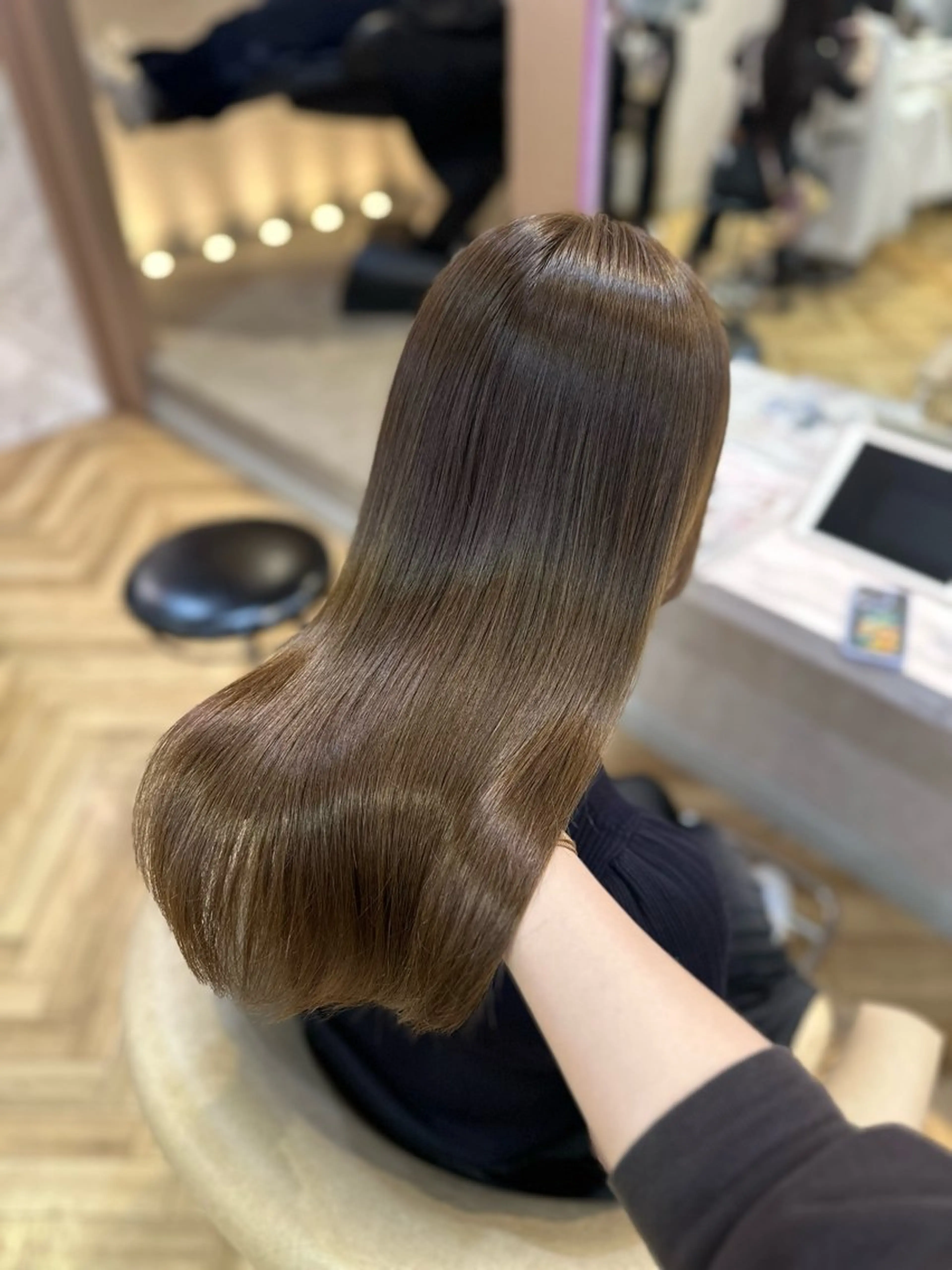 ロング カット ヘアカラー トリートメント 💖レイヤー×美髪 💖momoのヘアスタイル