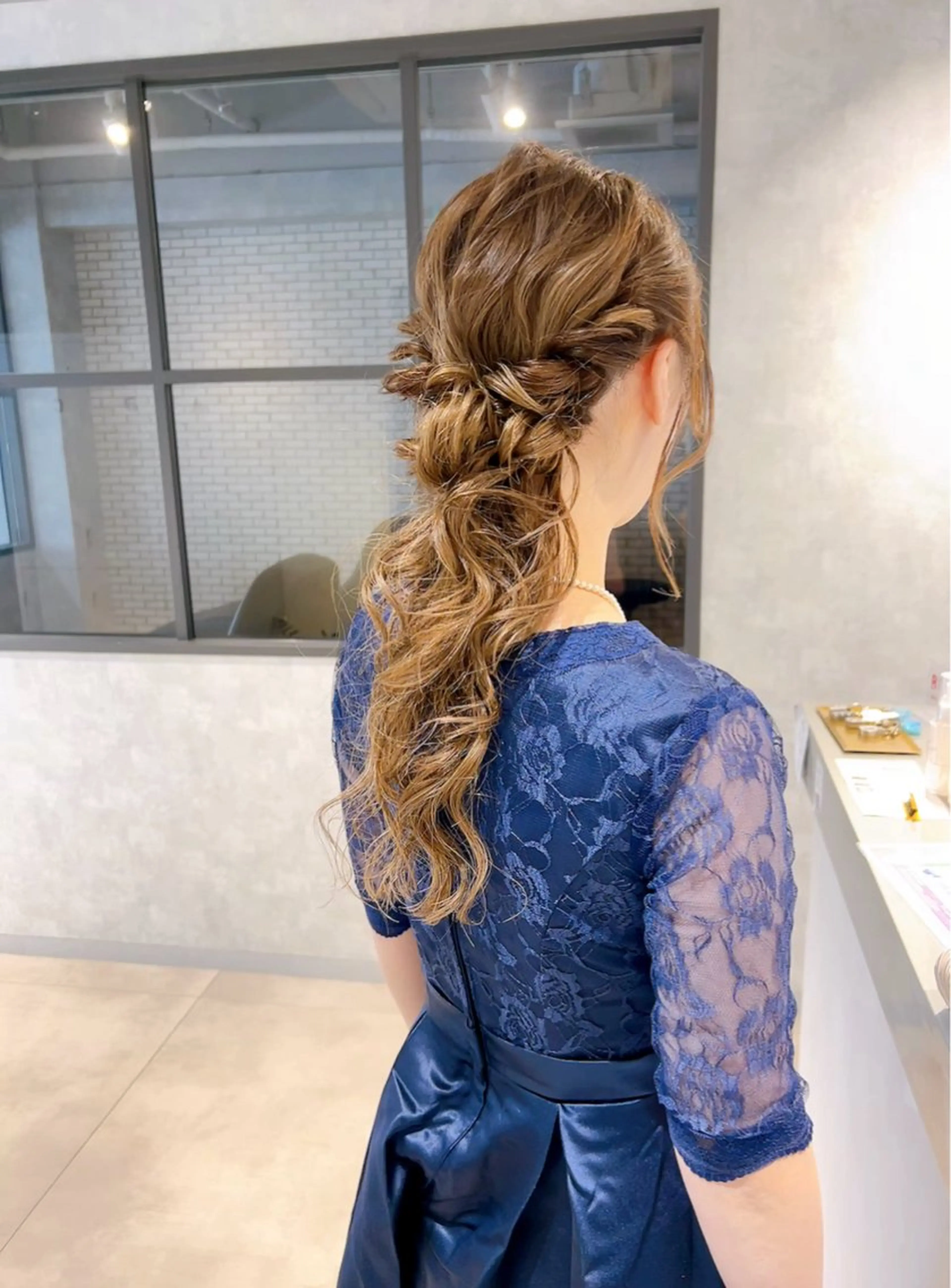 ロング ヘアアレンジ ヘアセット 池田 みのりのヘアスタイル