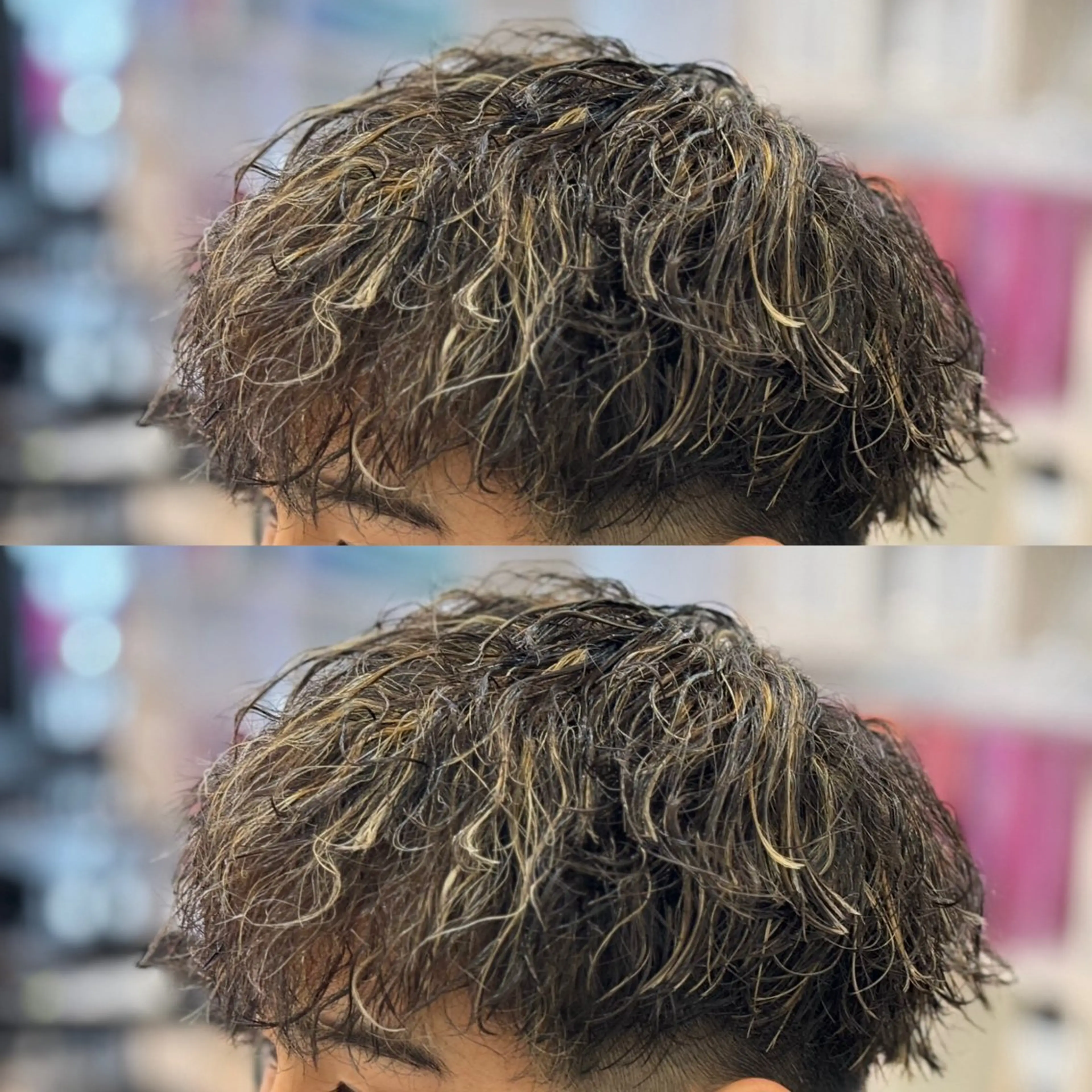 セミロング カラー パーマ メンズ キッズ 泰成/メンズ特化/ フェード/ツイスパのヘアスタイル