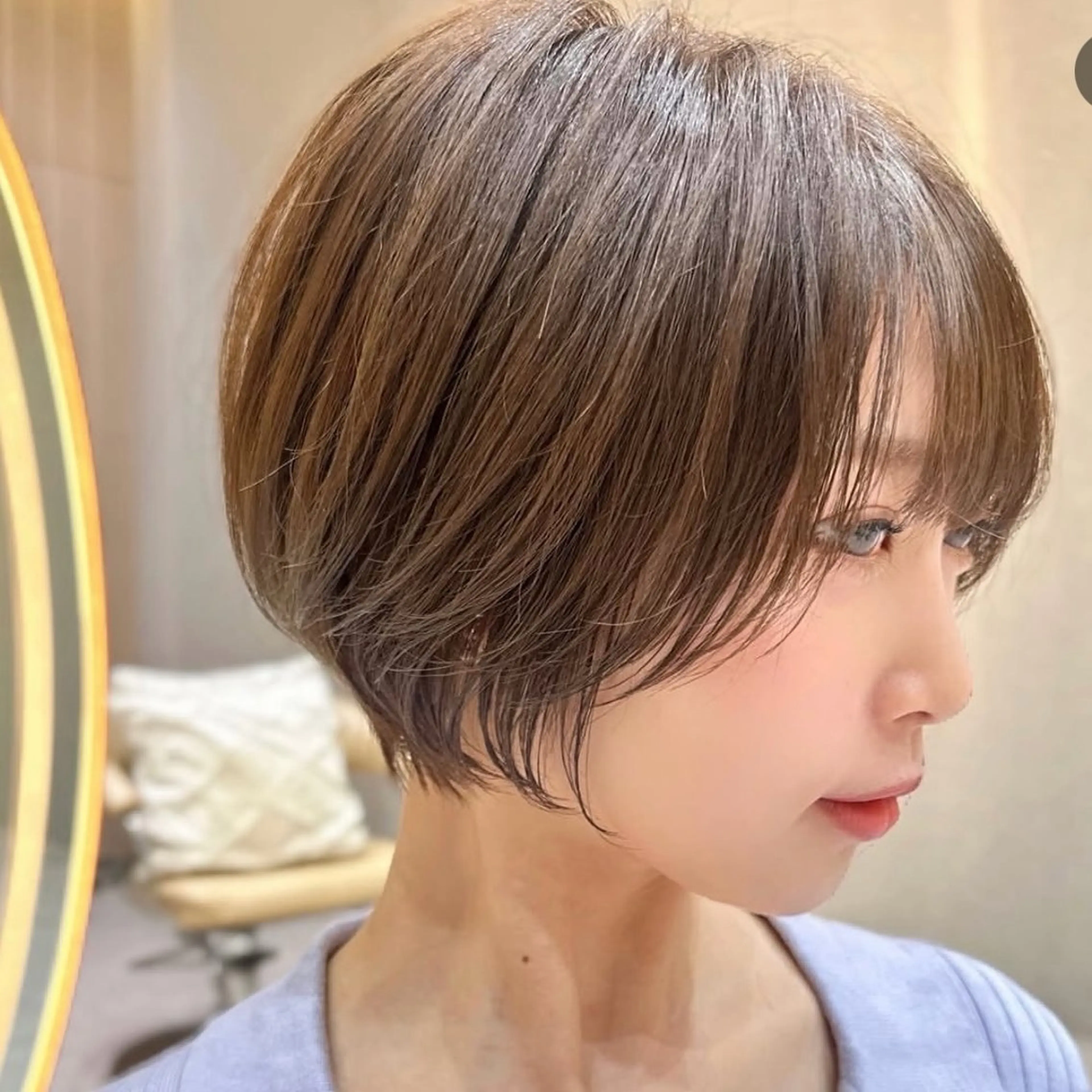 【大人気💖🌷】丸みが可愛いふんわりショートカット🤍＋ライトトリートメント🌟💖の写真