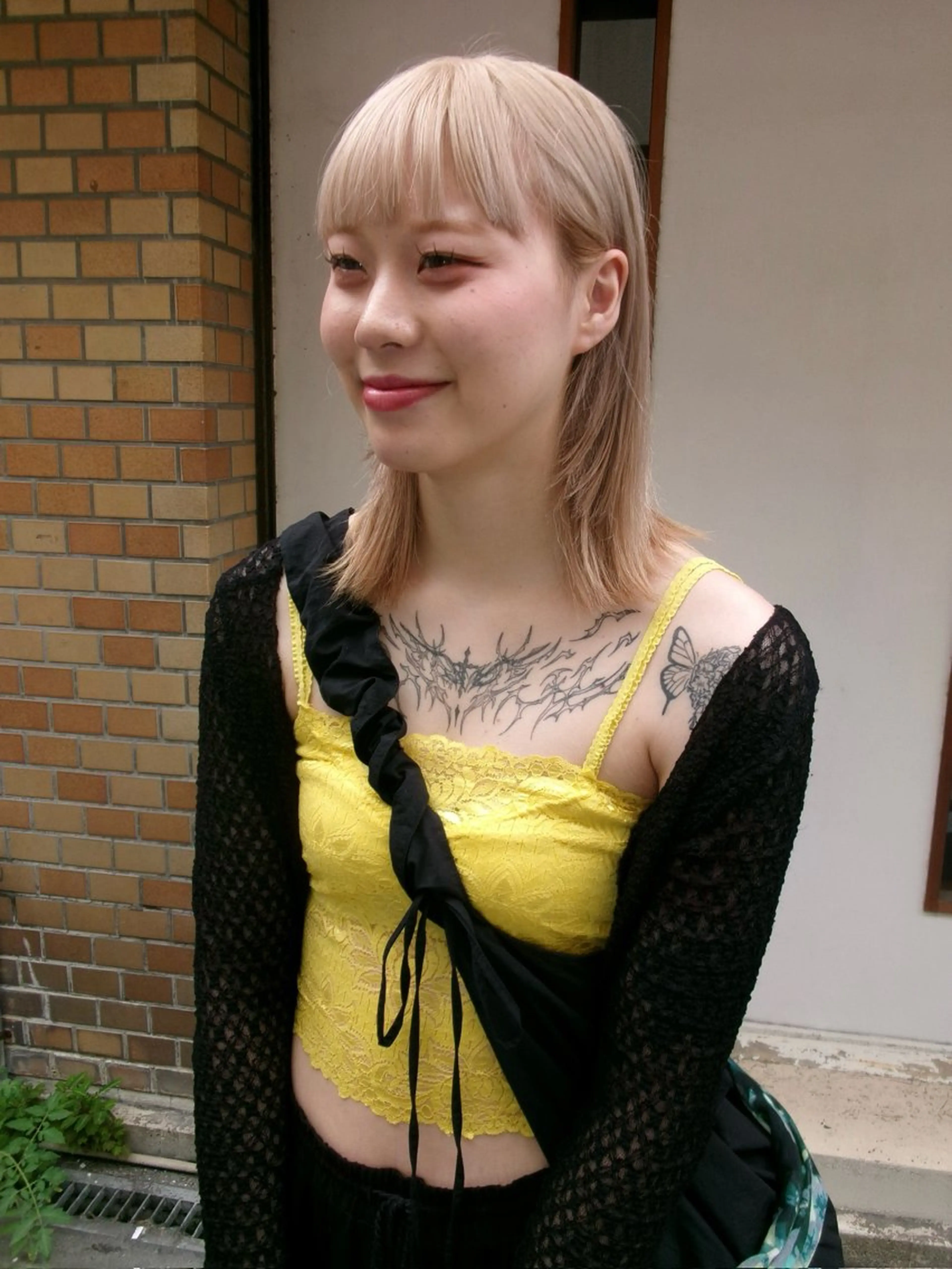 ミディアム カラー ベージュカラー Rubik’s Shelter by TOKYO所属・タクト メンズカット レイヤー 難波美容室のヘアスタイル