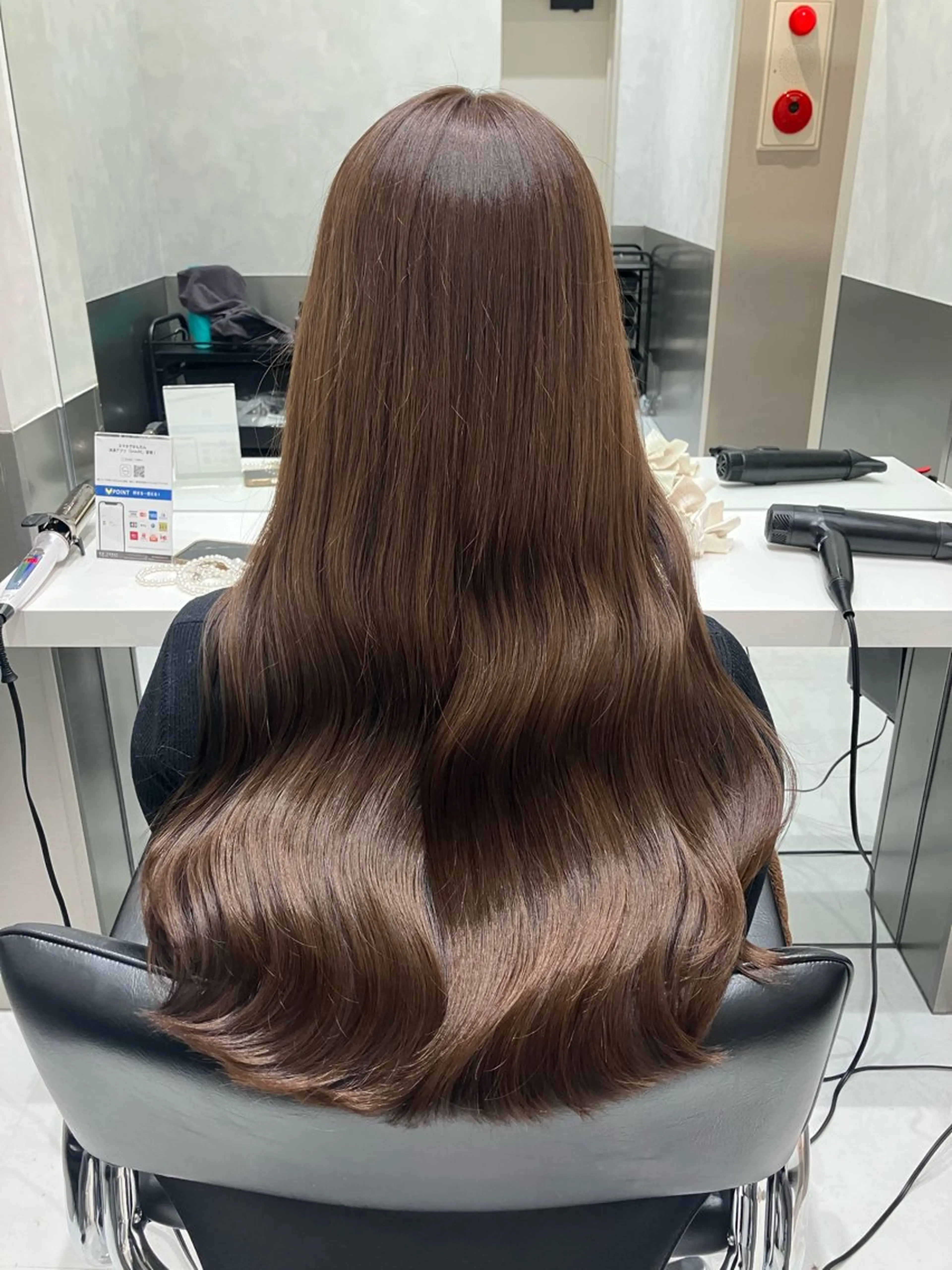 ロング カラー カット ヘアカラー トリートメント 💖ブリーチなし透明 感💖ASAHIのヘアスタイル