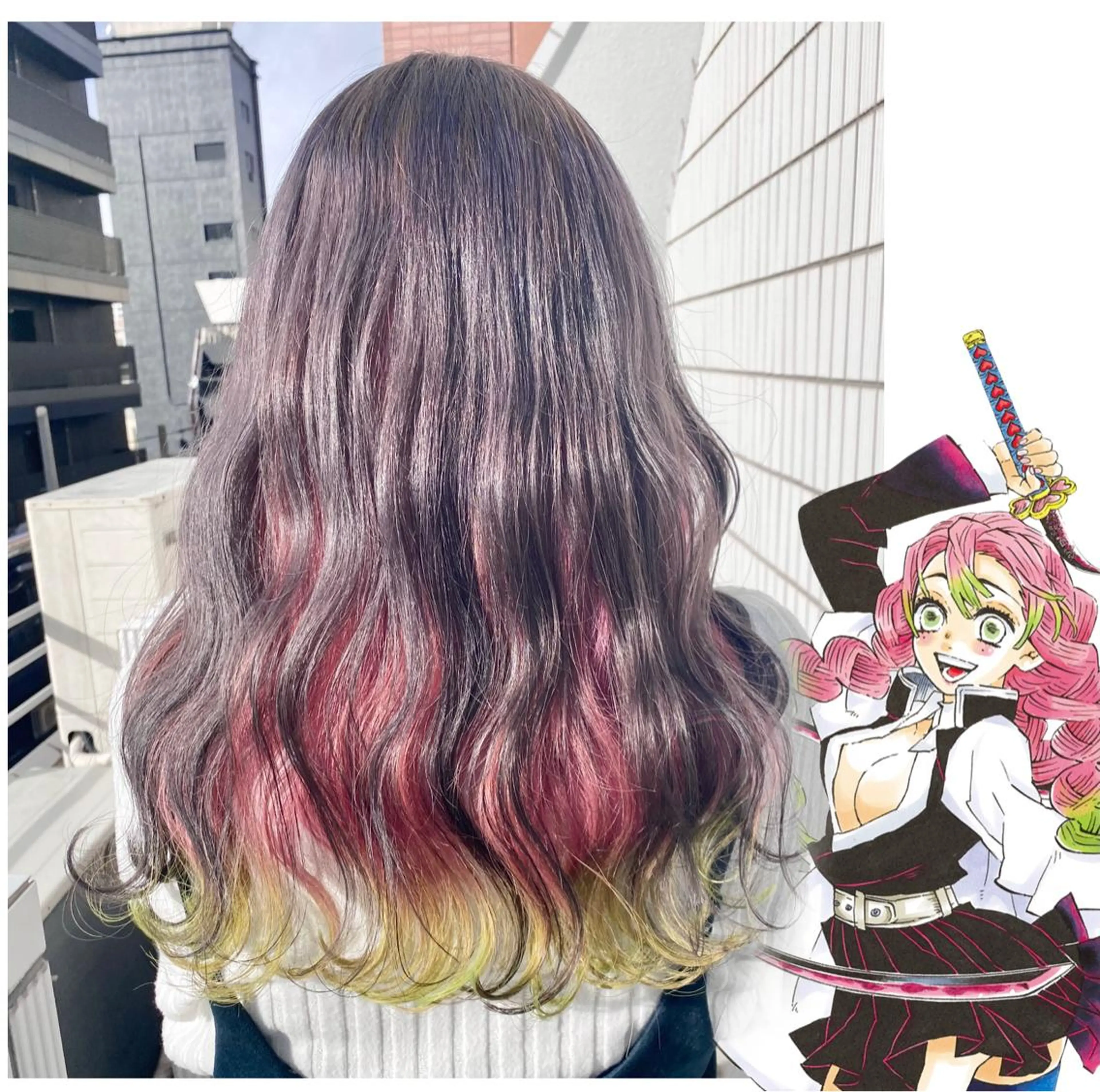 ロング カラー TSUNO🦖 派手髪/オタク美容師のヘアスタイル