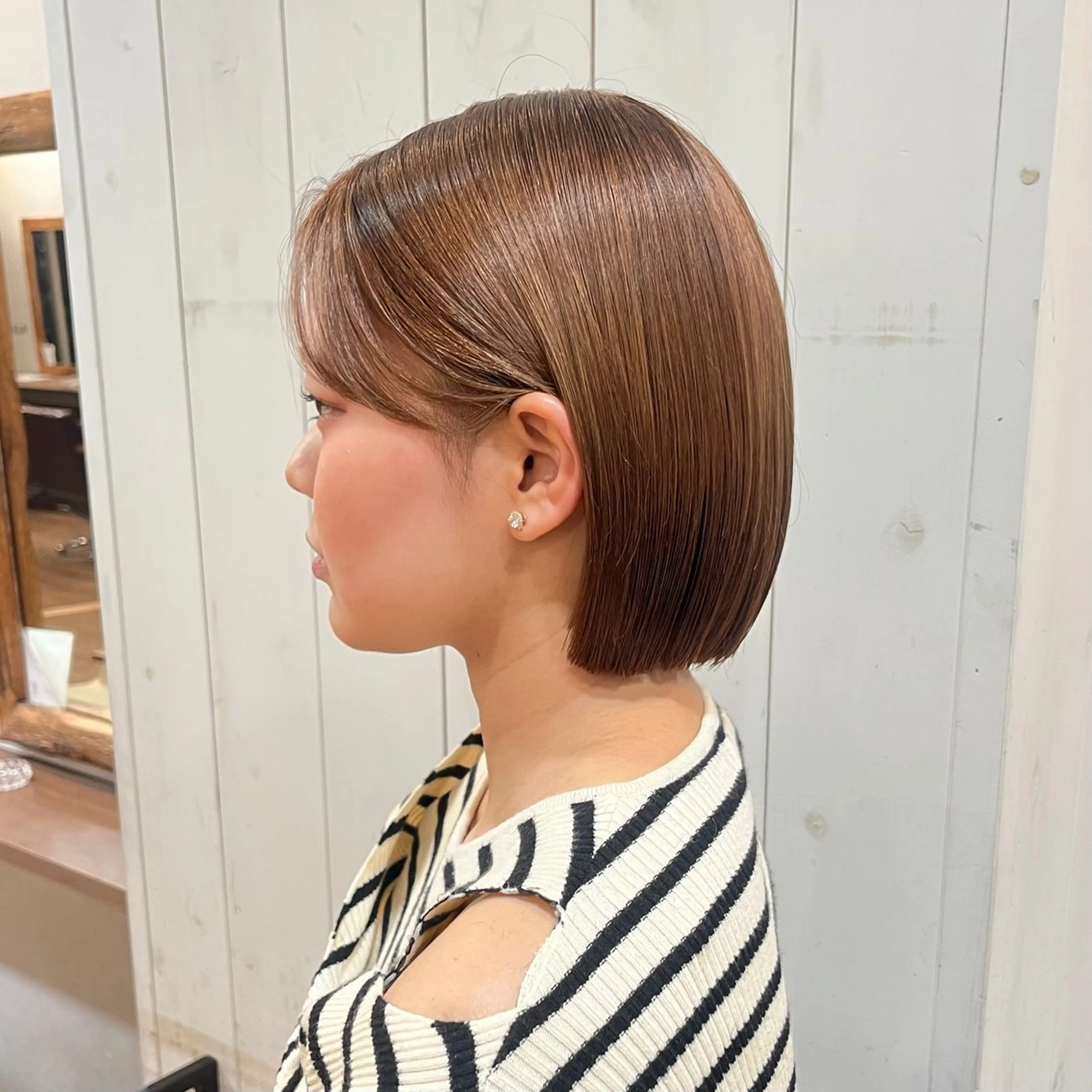 ショート ボブ やまき さきねのヘアスタイル