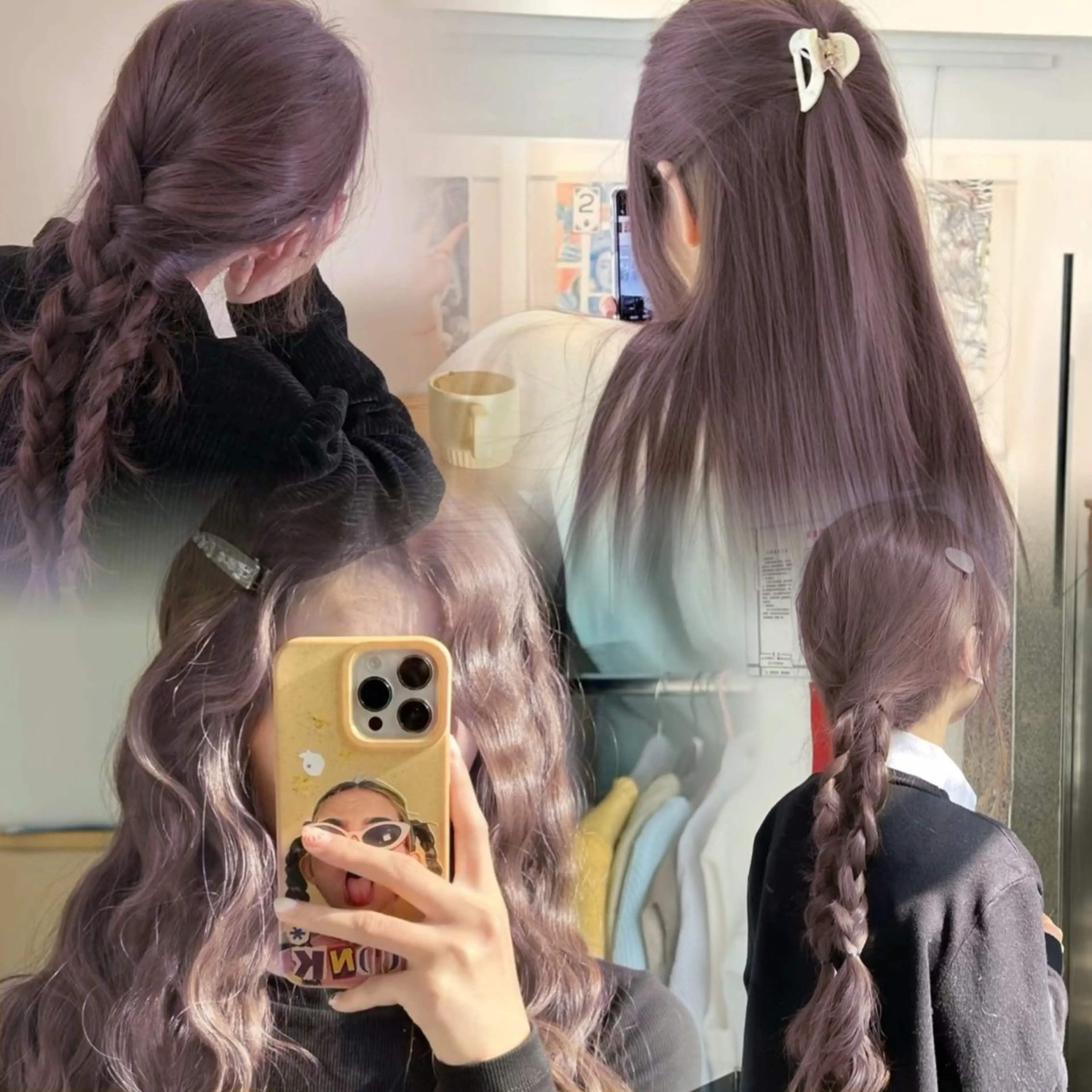 ロング ヘアカラー トリートメント ヘッドスパ ヘアセット 🥀艶髪/似合わせ 暖色/まな🥀のヘアスタイル