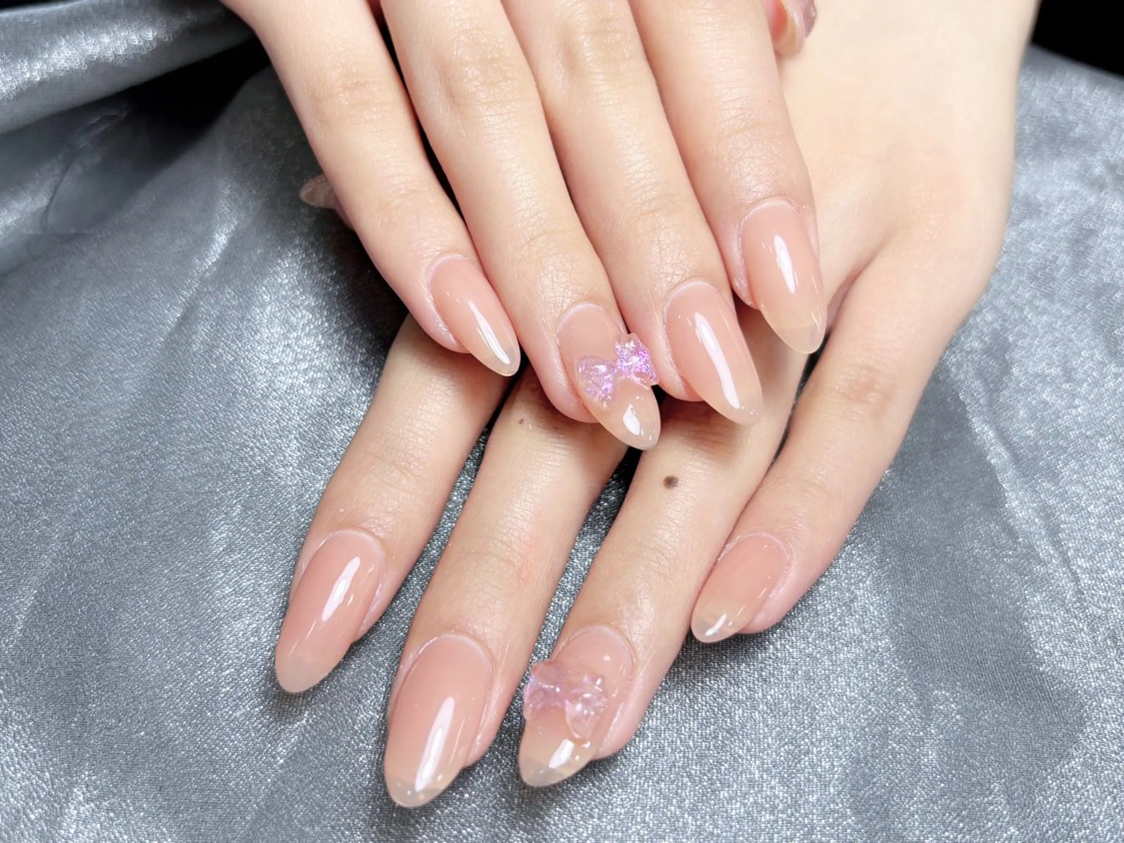 ネイル ハンドネイル H3 Nail Tsuki🦋💙のネイルデザイン