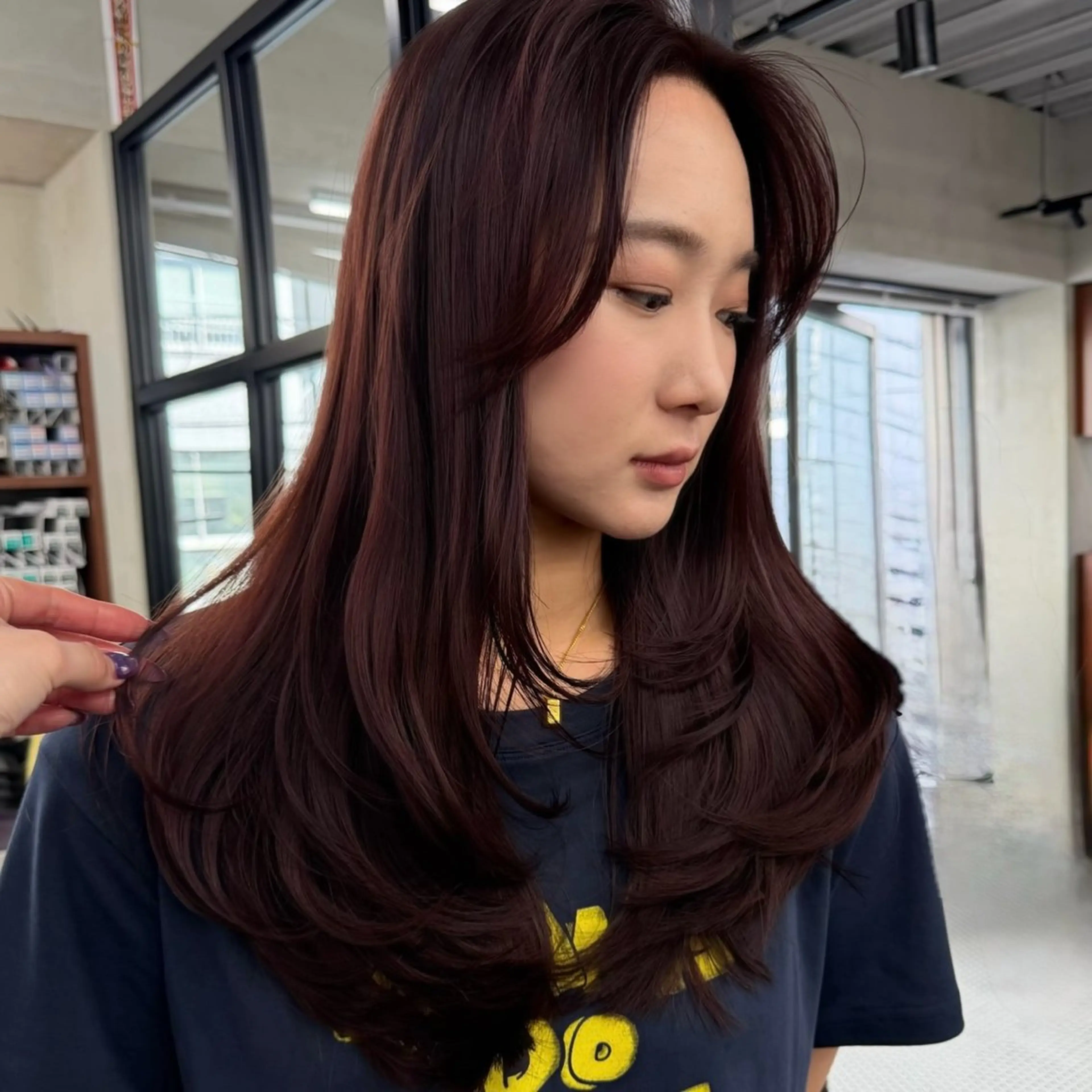 ロング カラー カット ヘアカラー トリートメント 🍒暖色カラー🍒 渋谷/YUUのヘアスタイル