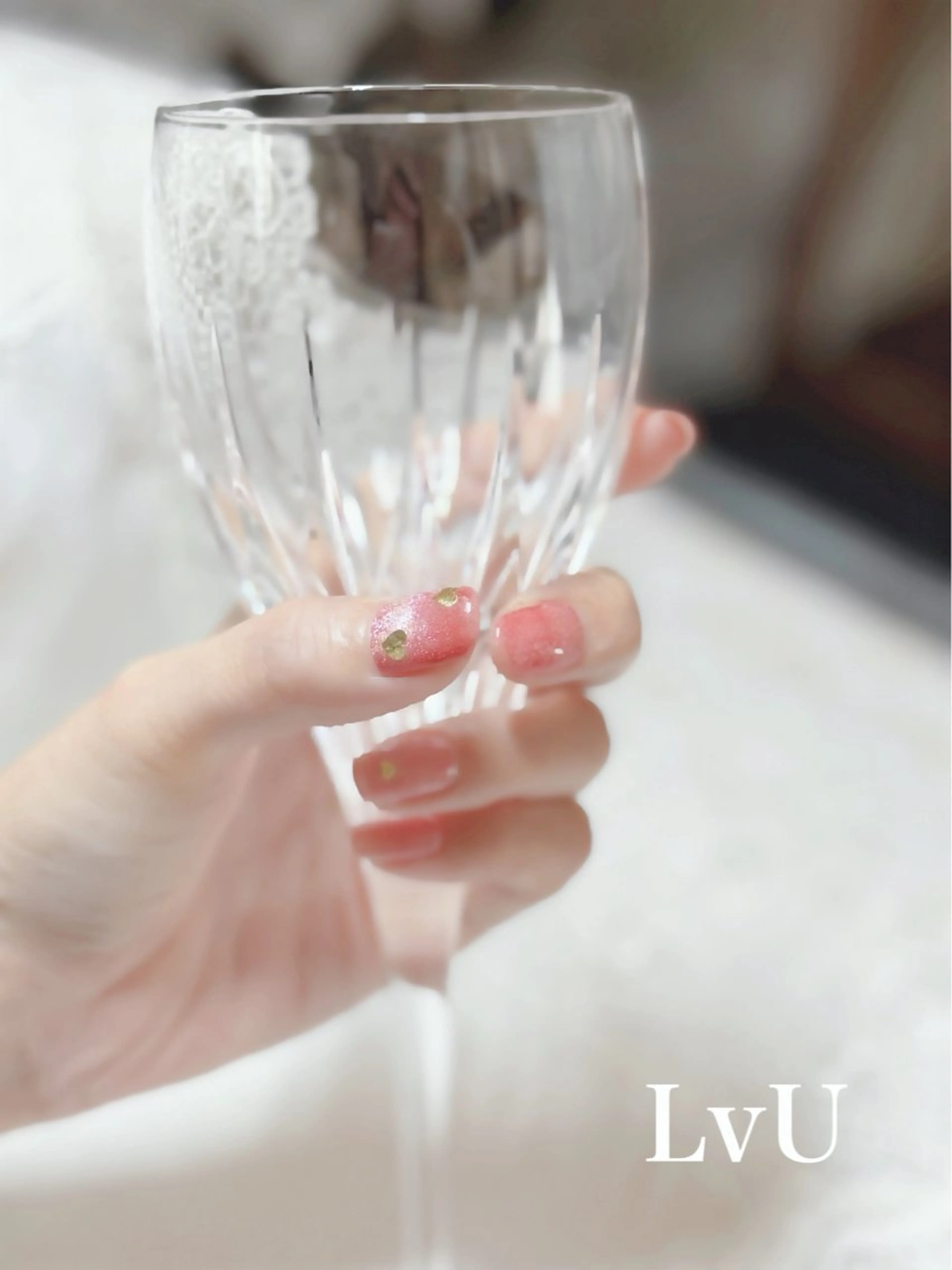 ネイル ゴールド ハート マグネットネイル LvU(ラブユー) Asayamaのネイルデザイン