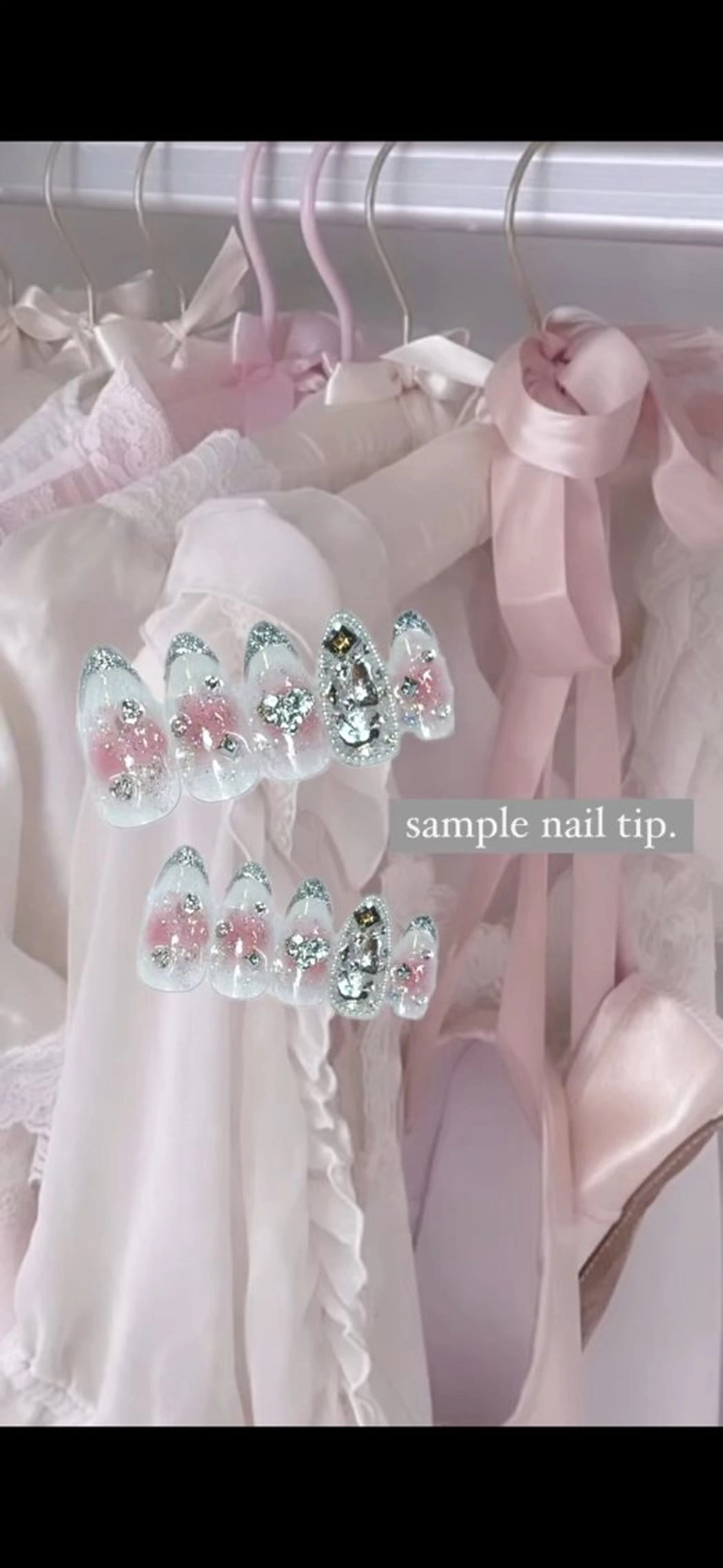 オーダーネイルチップ作成ワンカラーorラメグラデーション🫧🎀の写真