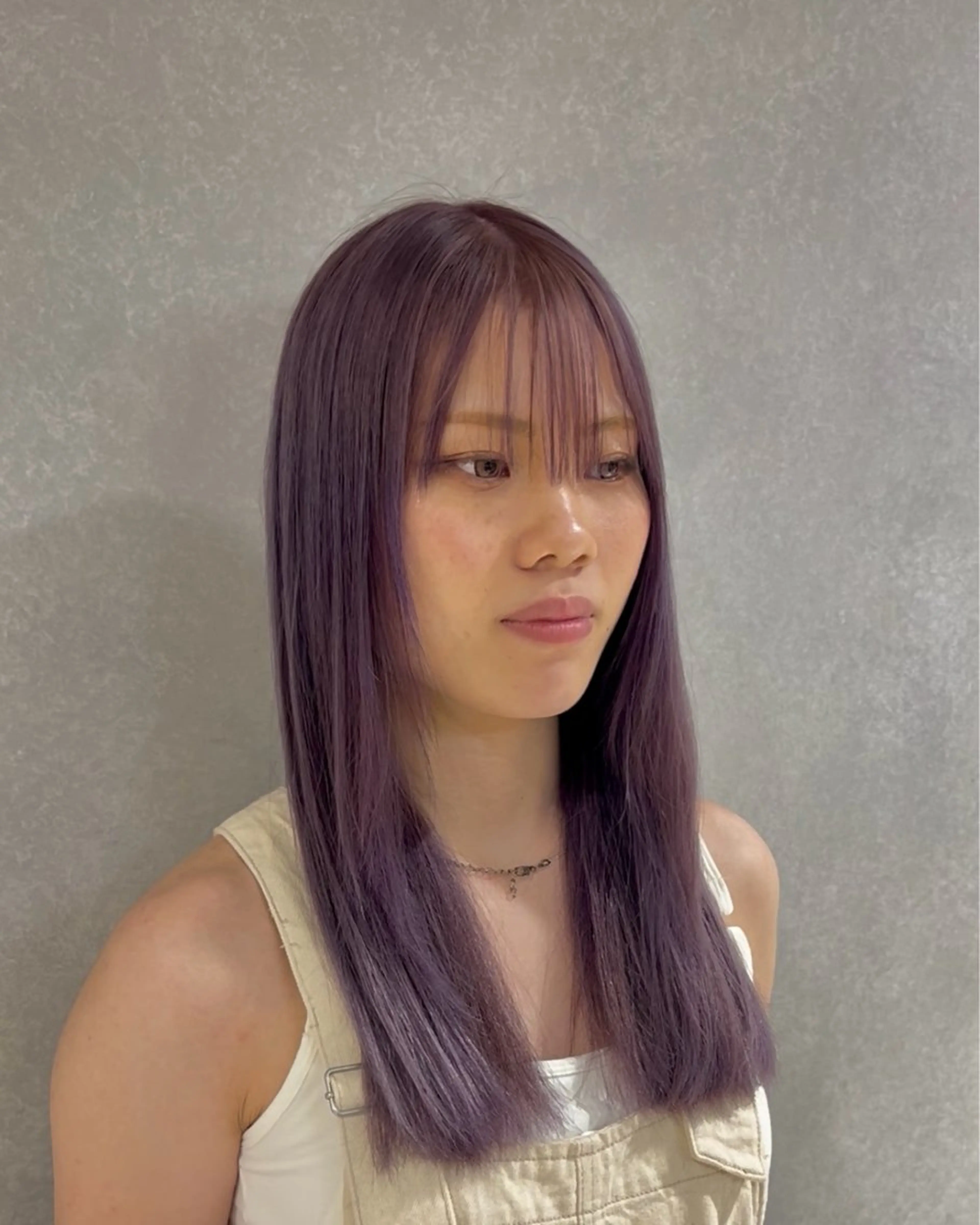 セミロング ヘアカラー トリートメント ayaka 🌿.∘のヘアスタイル