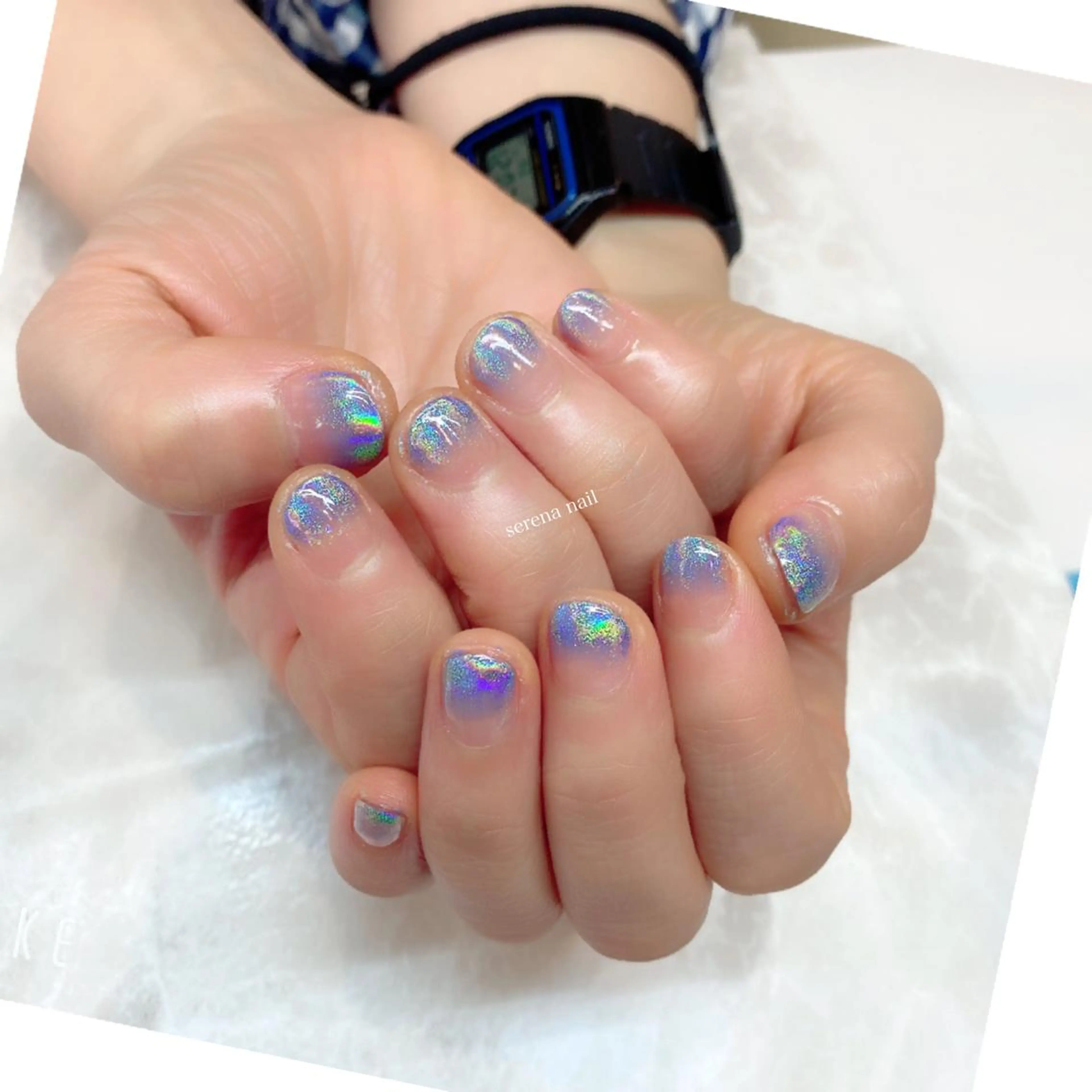 ネイル ブルー serena nailのネイルデザイン