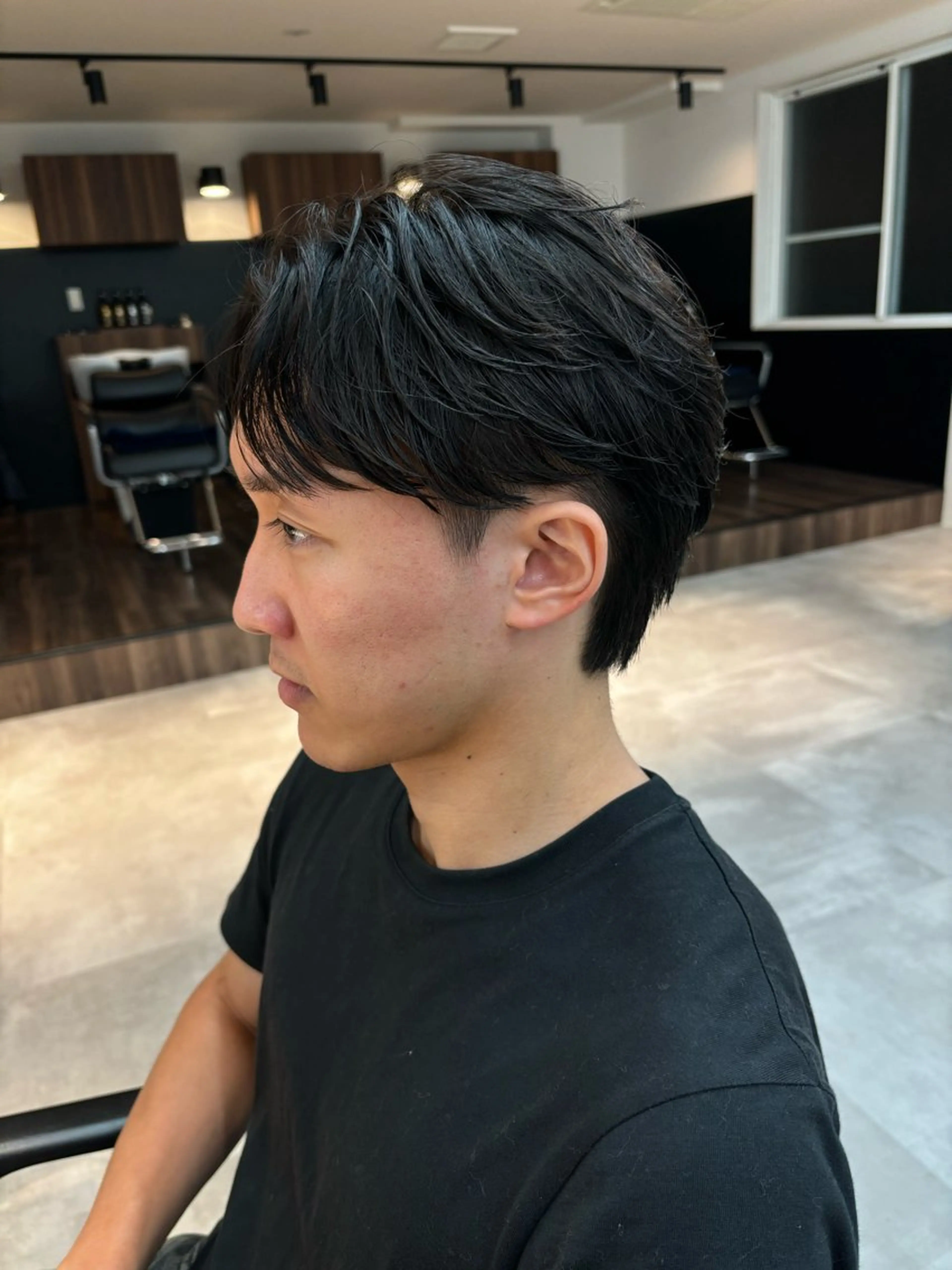 パーマ メンズ メンズパーマ ニュアンスパーマ カット パーマ トリートメント 保立/フェザーパーマ /メンズカット千葉のヘアスタイル