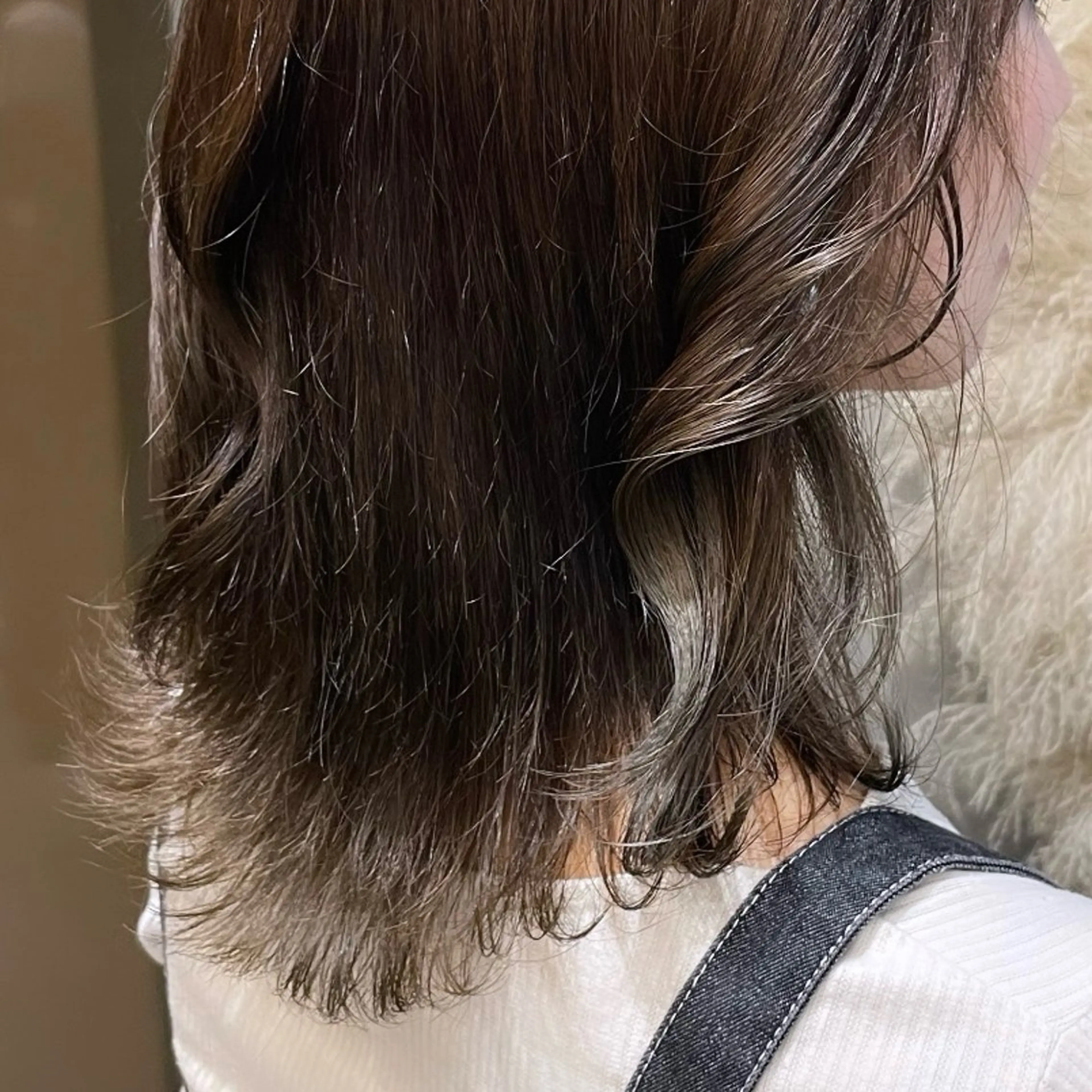 ミディアム カラー ベージュカラー ヘアカラー Rui/透明感カラー 暖色/レイヤーカットのヘアスタイル